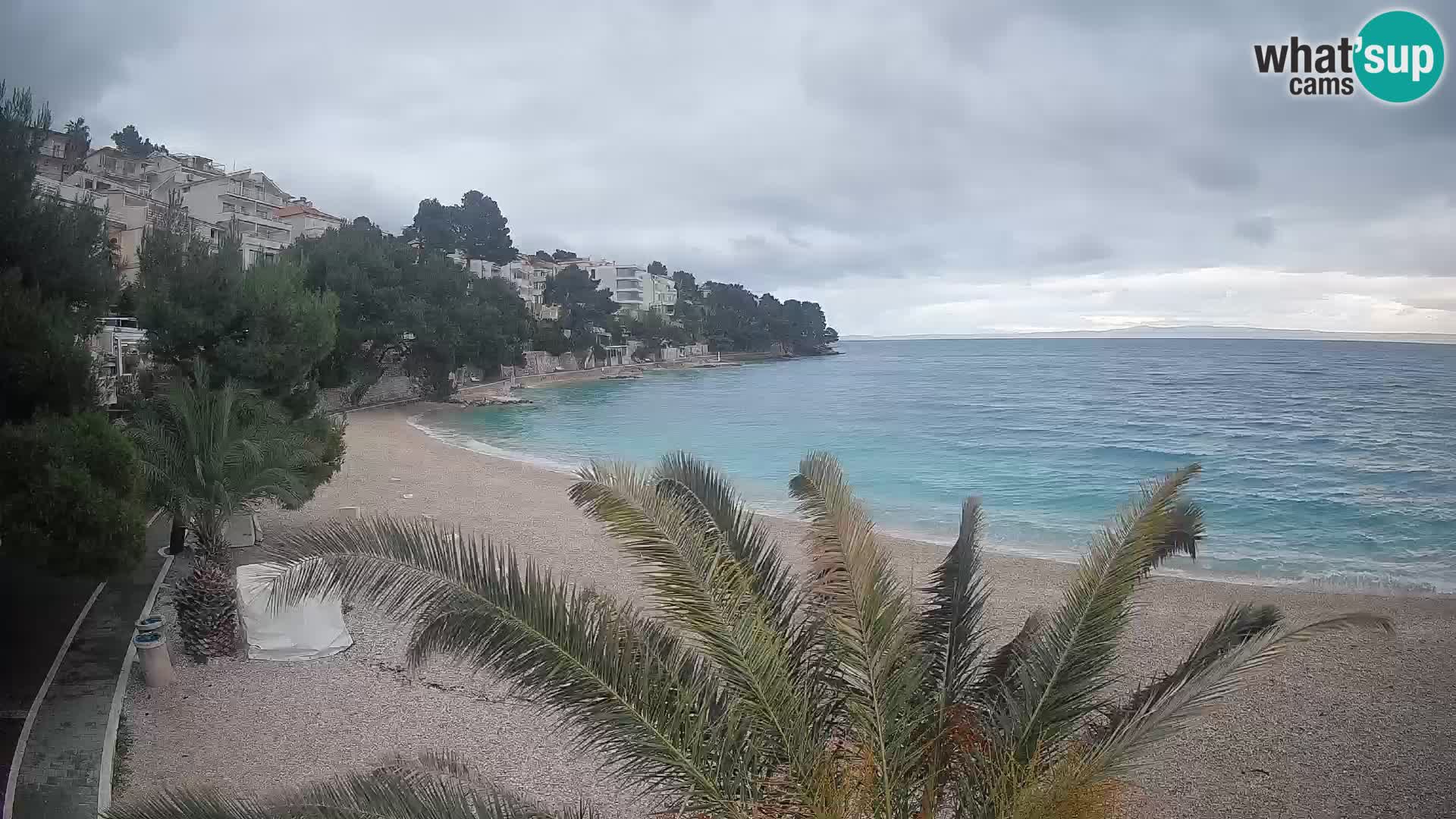 Webcam Lučica Beach Brela – Live View from the Adriatic Coast