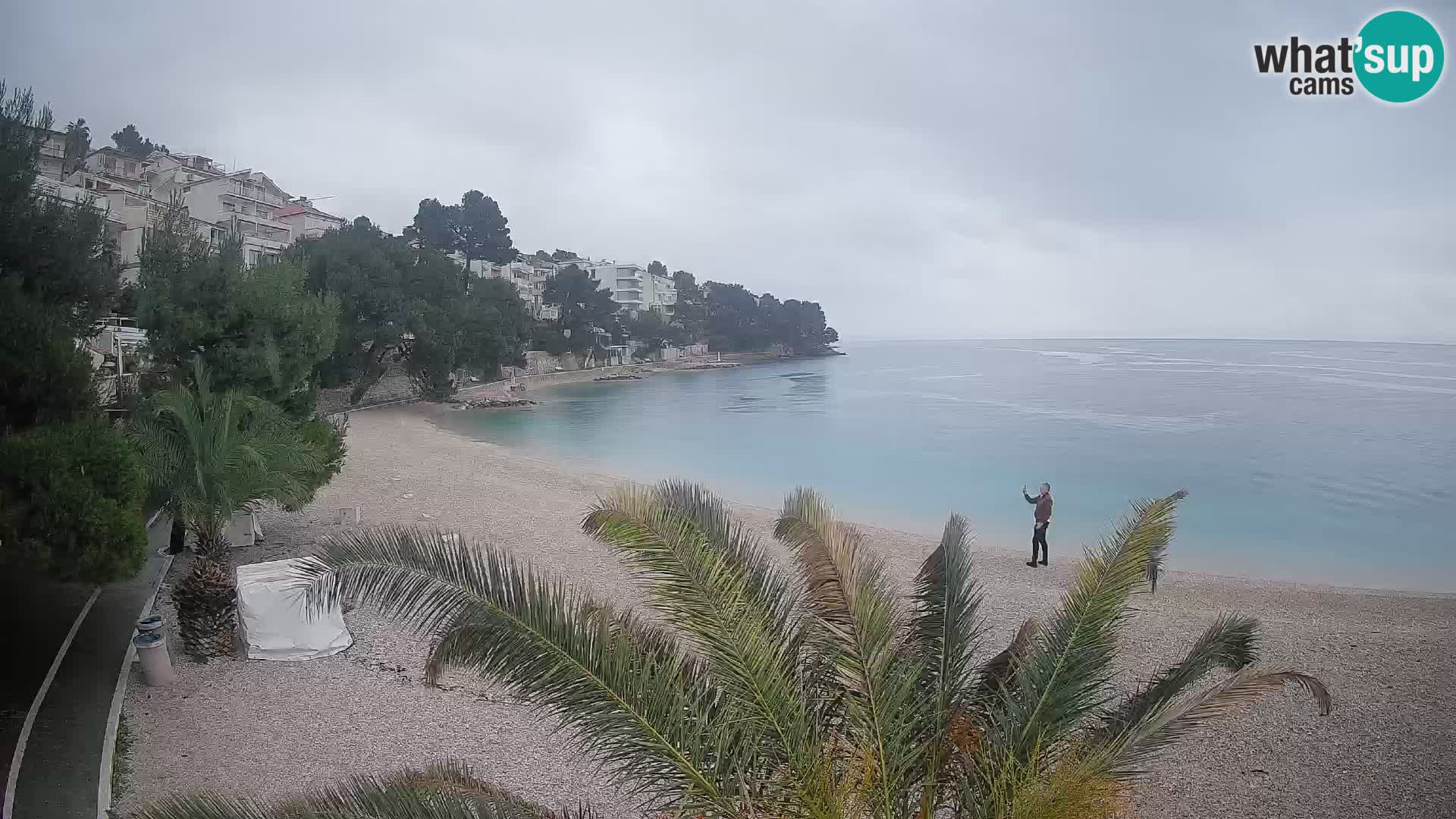 Webcam Lučica Beach Brela – Live View from the Adriatic Coast