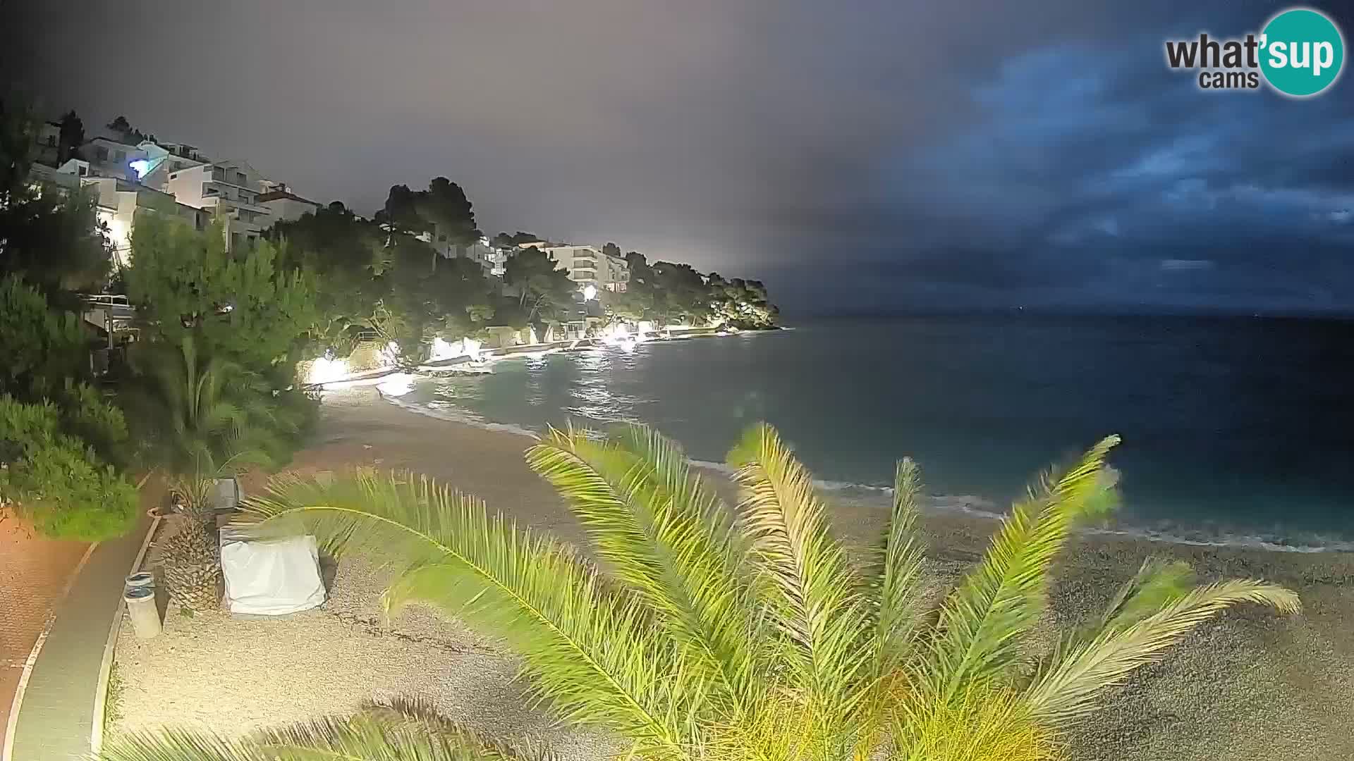 Webcam Playa Lučica Brela – Vista en directo de la costa adriática