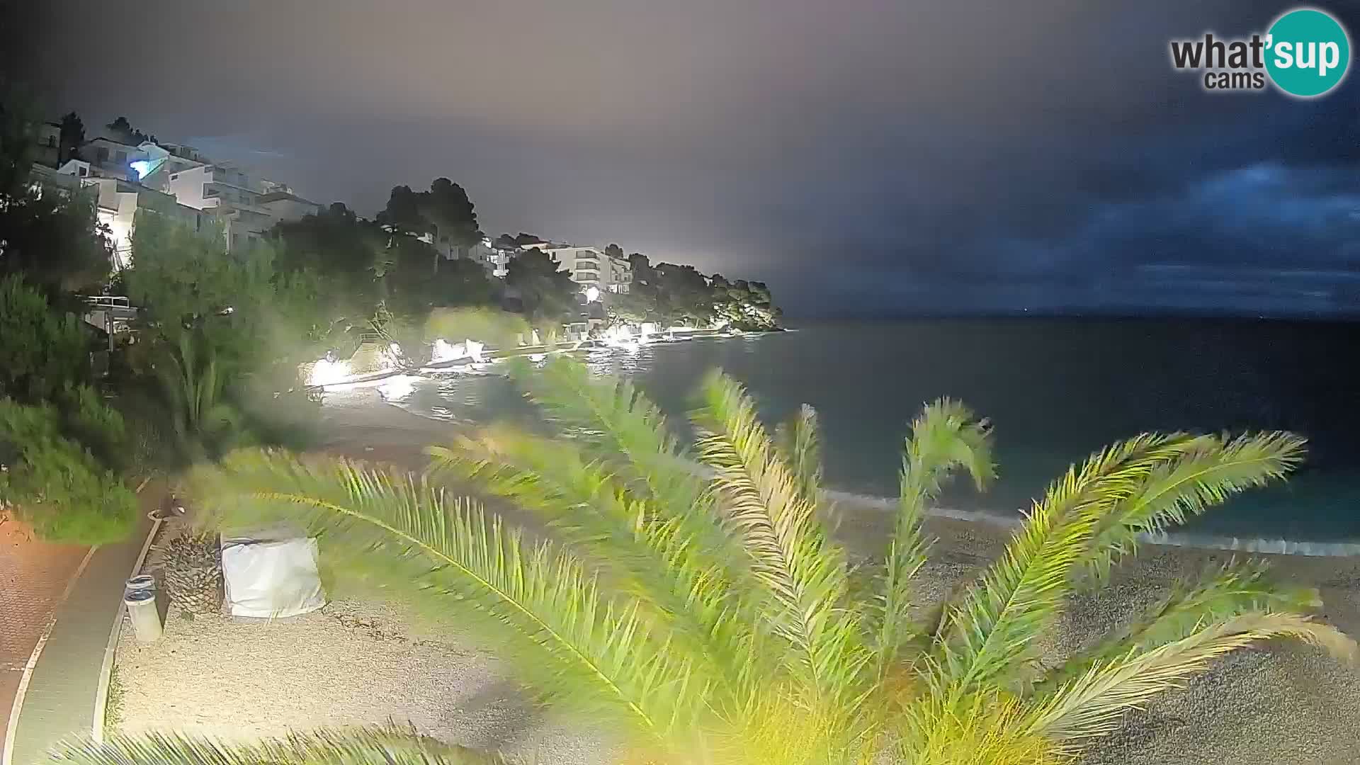 Webcam Lučica Beach Brela – Live View from the Adriatic Coast