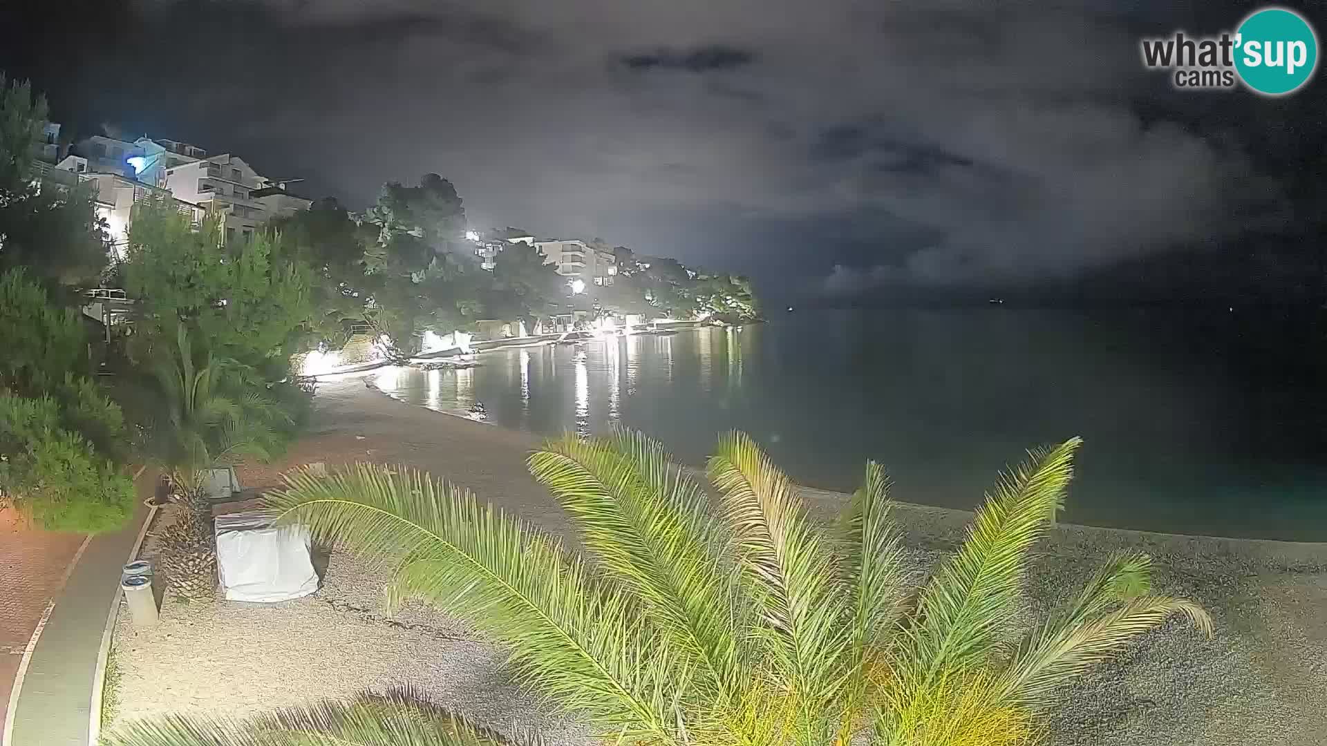 Webcam Playa Lučica Brela – Vista en directo de la costa adriática