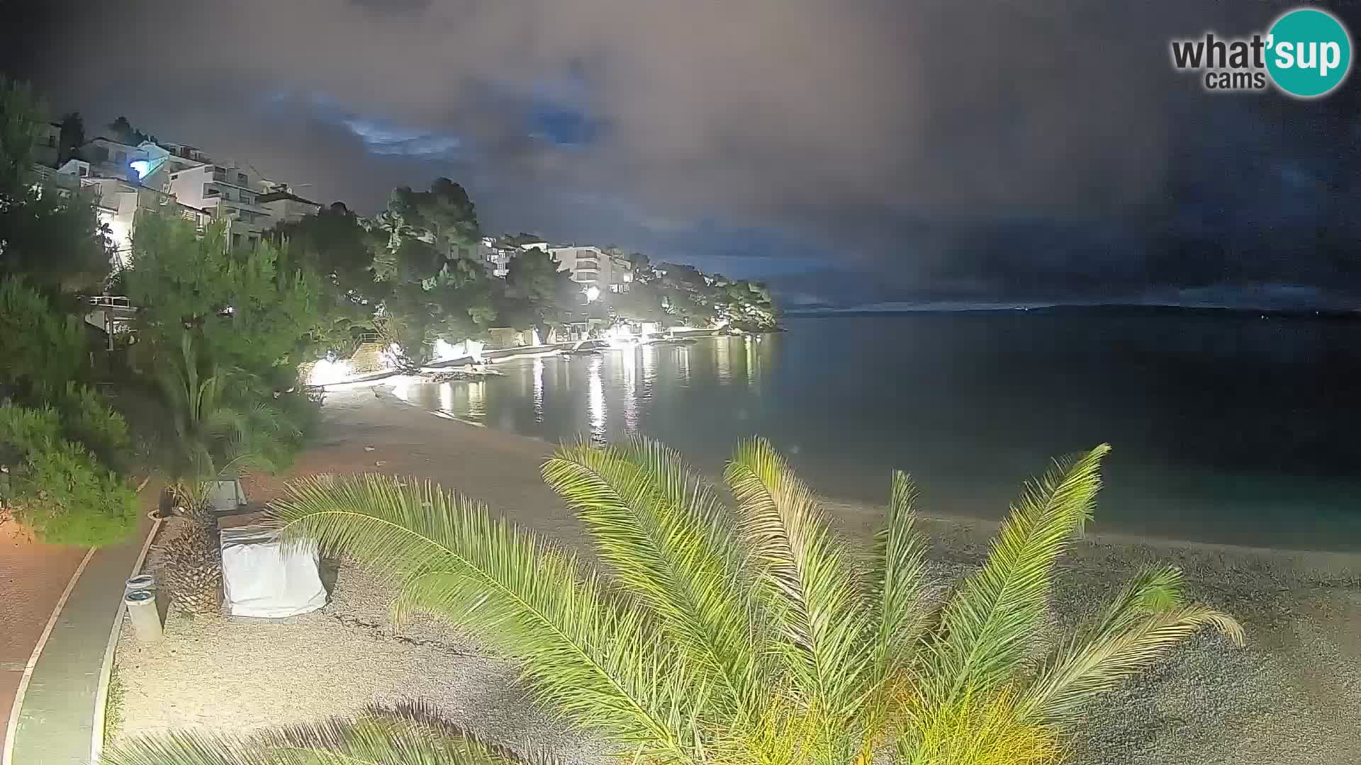 Webcam Lučica Beach Brela – Live View from the Adriatic Coast