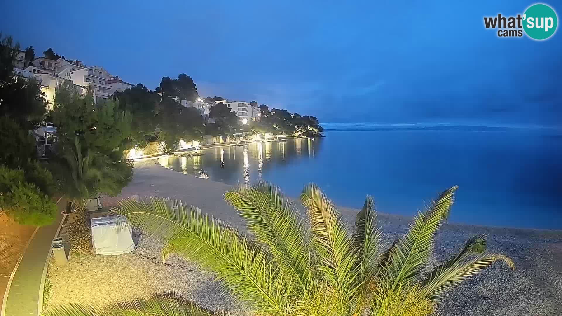 Webcam Lučica Beach Brela – Live View from the Adriatic Coast
