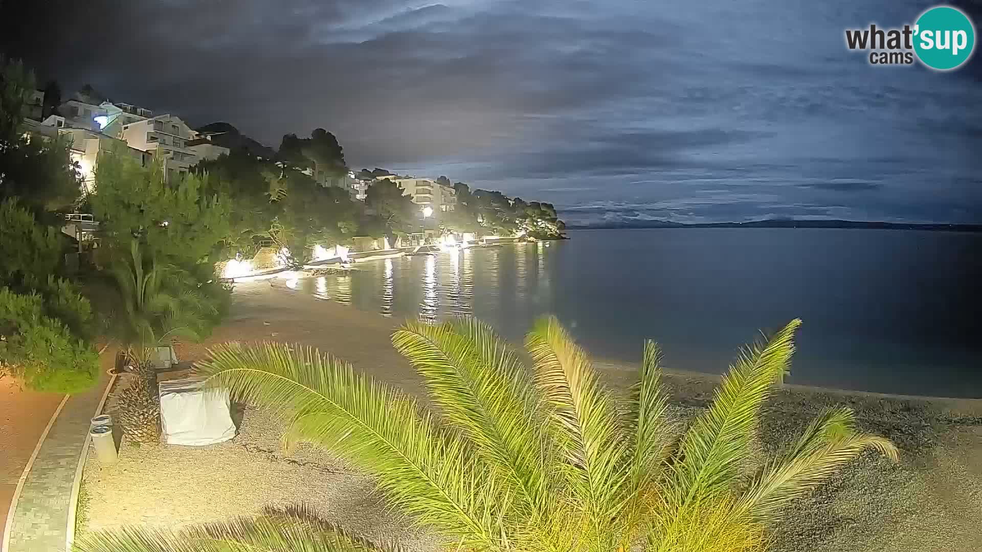 Webcam Playa Lučica Brela – Vista en directo de la costa adriática