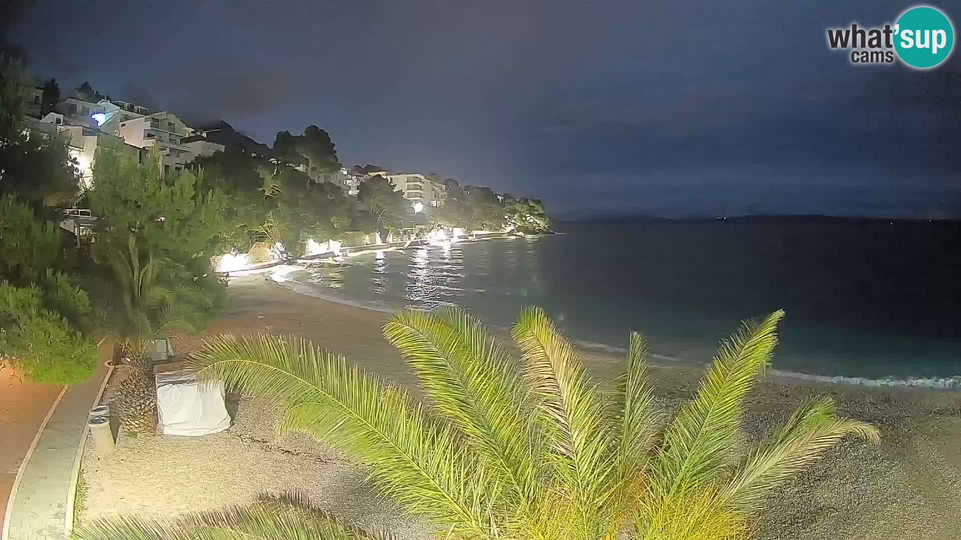 Webcam Lučica Beach Brela – Live View from the Adriatic Coast