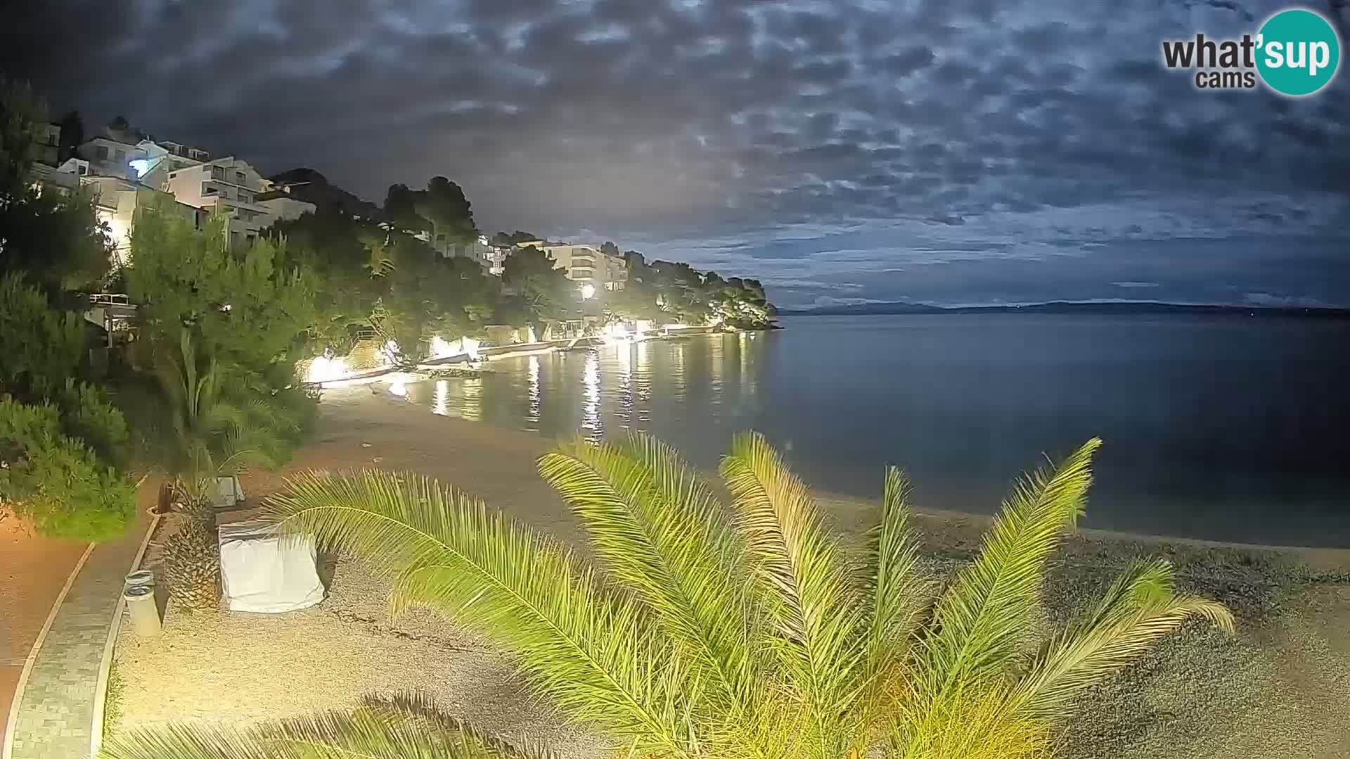 Webcam Lučica Beach Brela – Live View from the Adriatic Coast