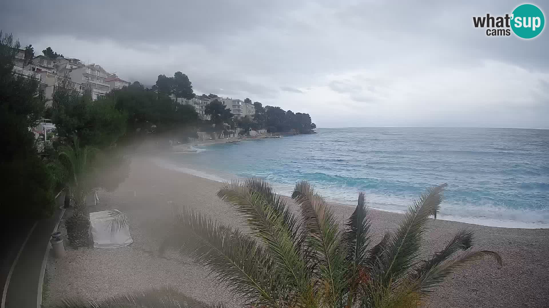 Webcam Lučica Beach Brela – Live View from the Adriatic Coast