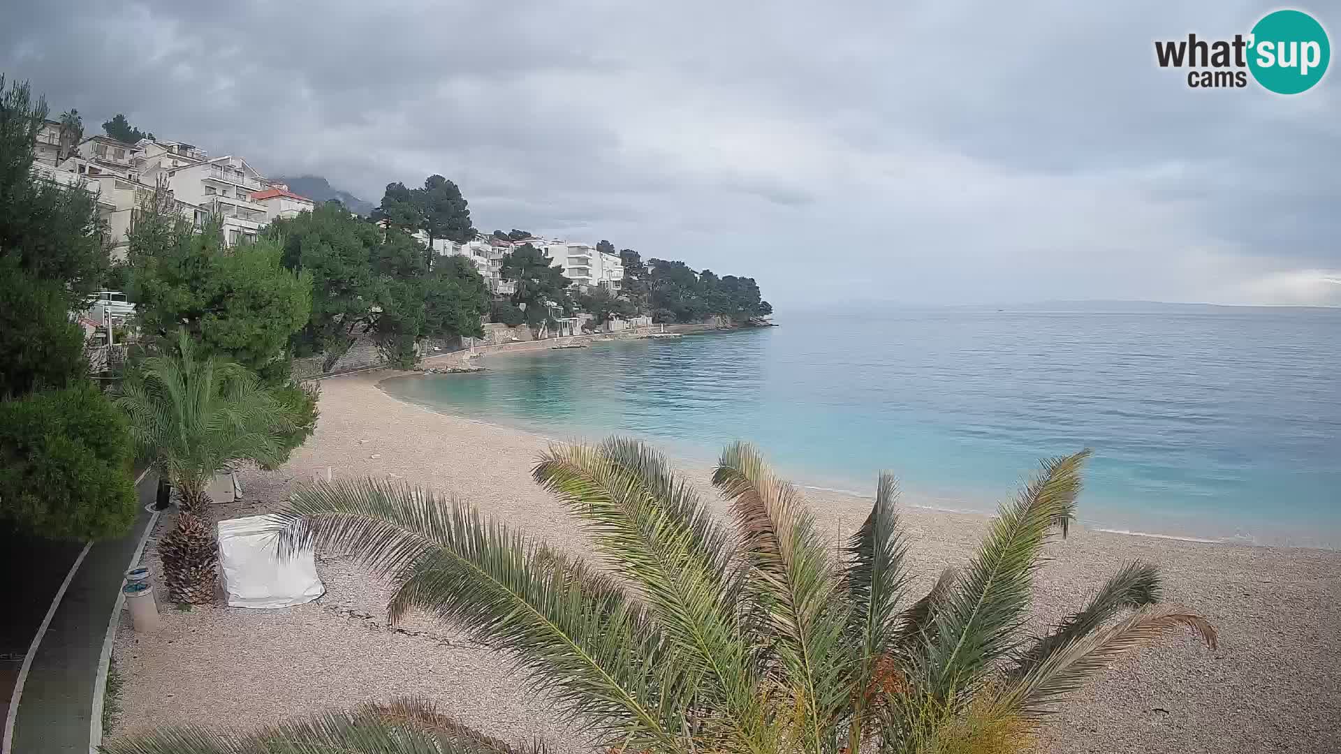 Webcam Lučica Beach Brela – Live View from the Adriatic Coast
