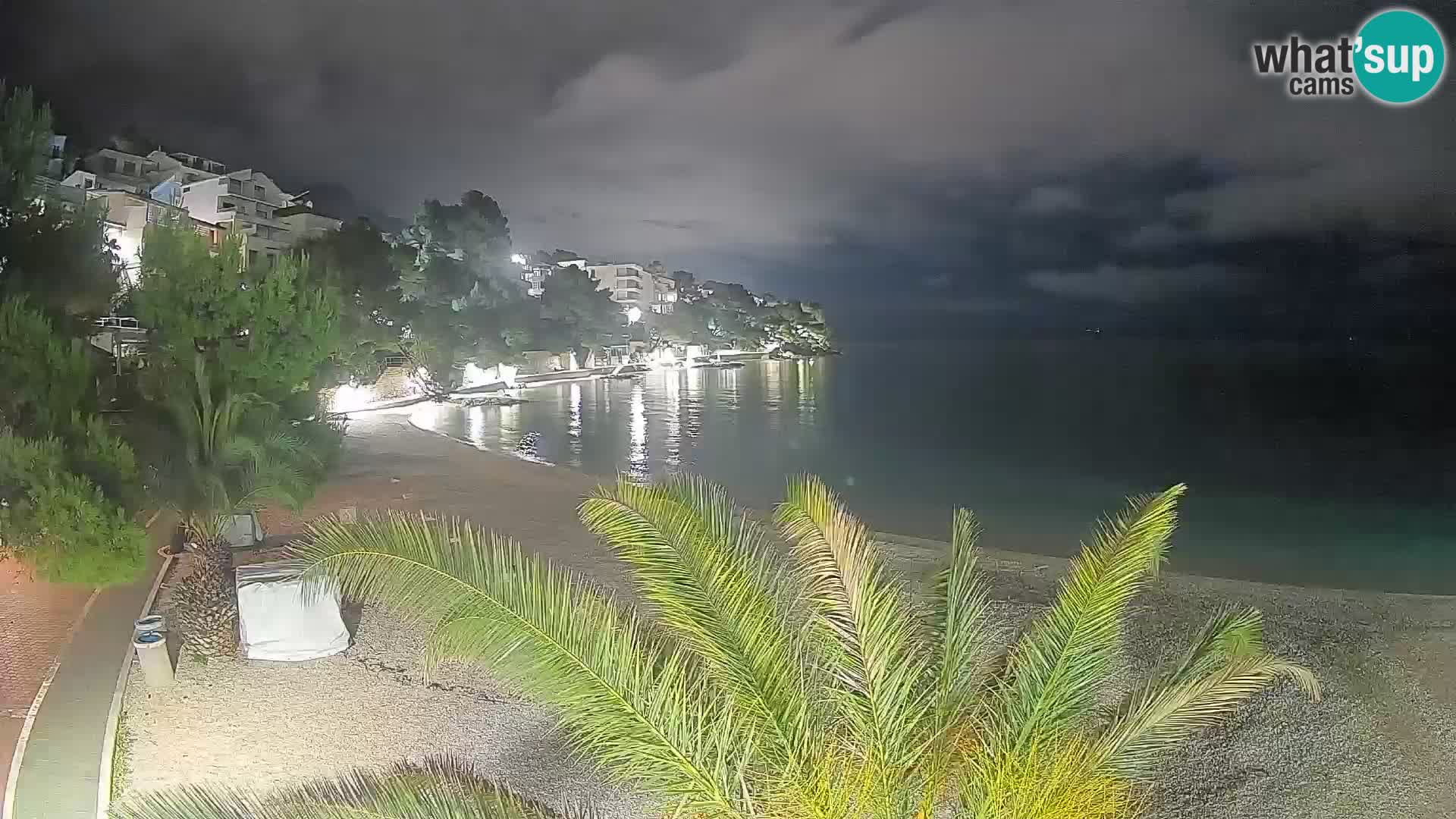 Webcam Playa Lučica Brela – Vista en directo de la costa adriática
