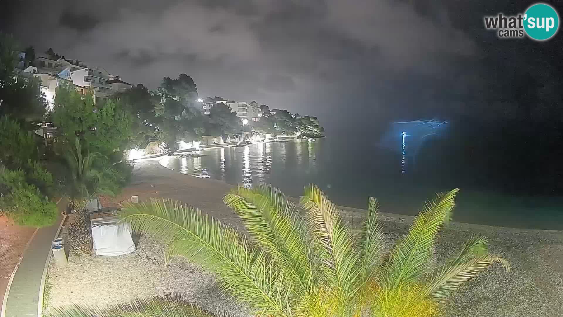 Webcam Lučica Beach Brela – Live View from the Adriatic Coast