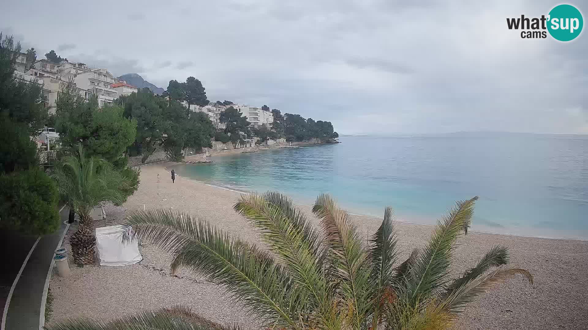 Webcam Lučica Beach Brela – Live View from the Adriatic Coast