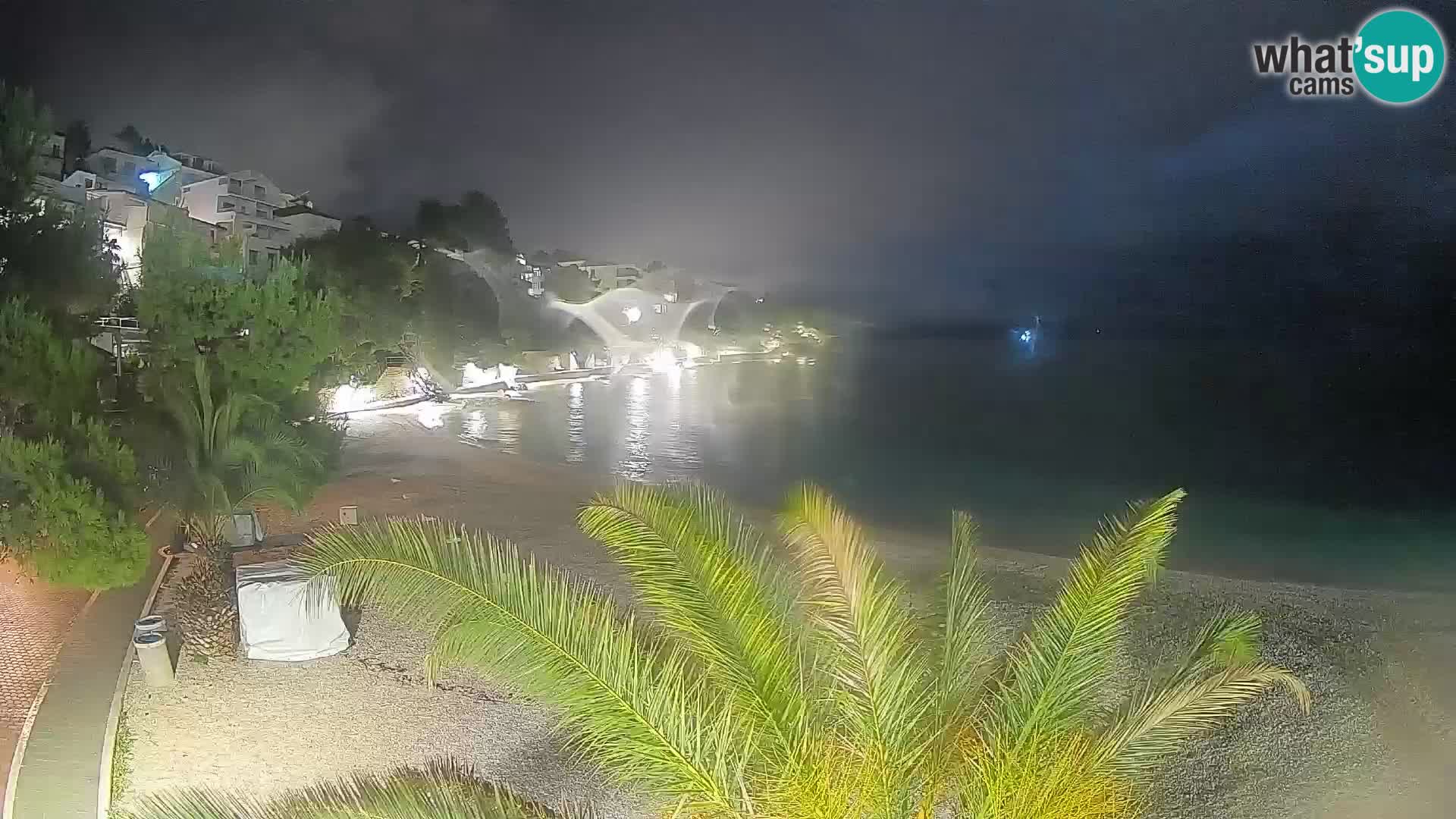 Webcam Lučica Beach Brela – Live View from the Adriatic Coast