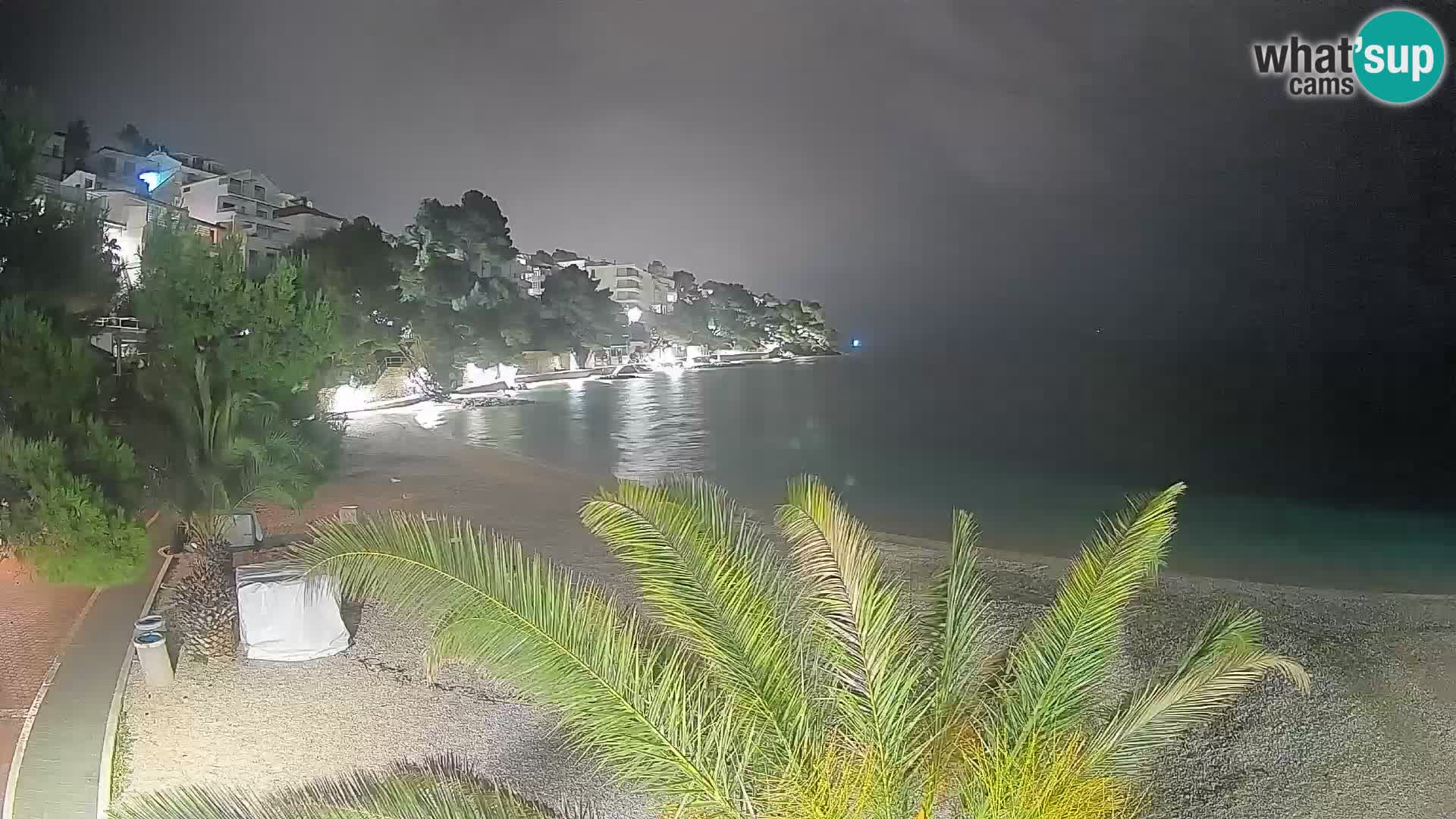 Webcam Playa Lučica Brela – Vista en directo de la costa adriática