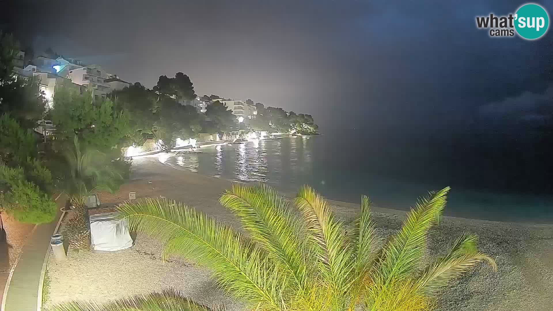 Webcam Spiaggia Lučica Brela – Vista live sulla costa adriatica