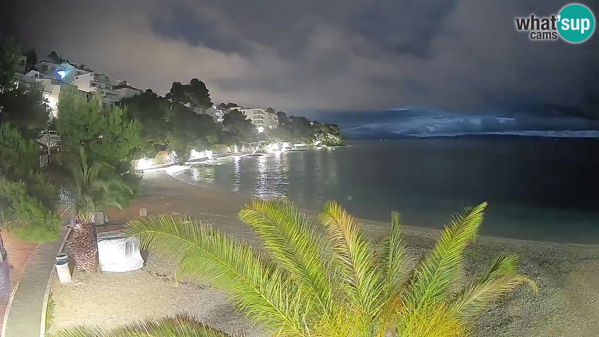 Webcam Playa Lučica Brela – Vista en directo de la costa adriática