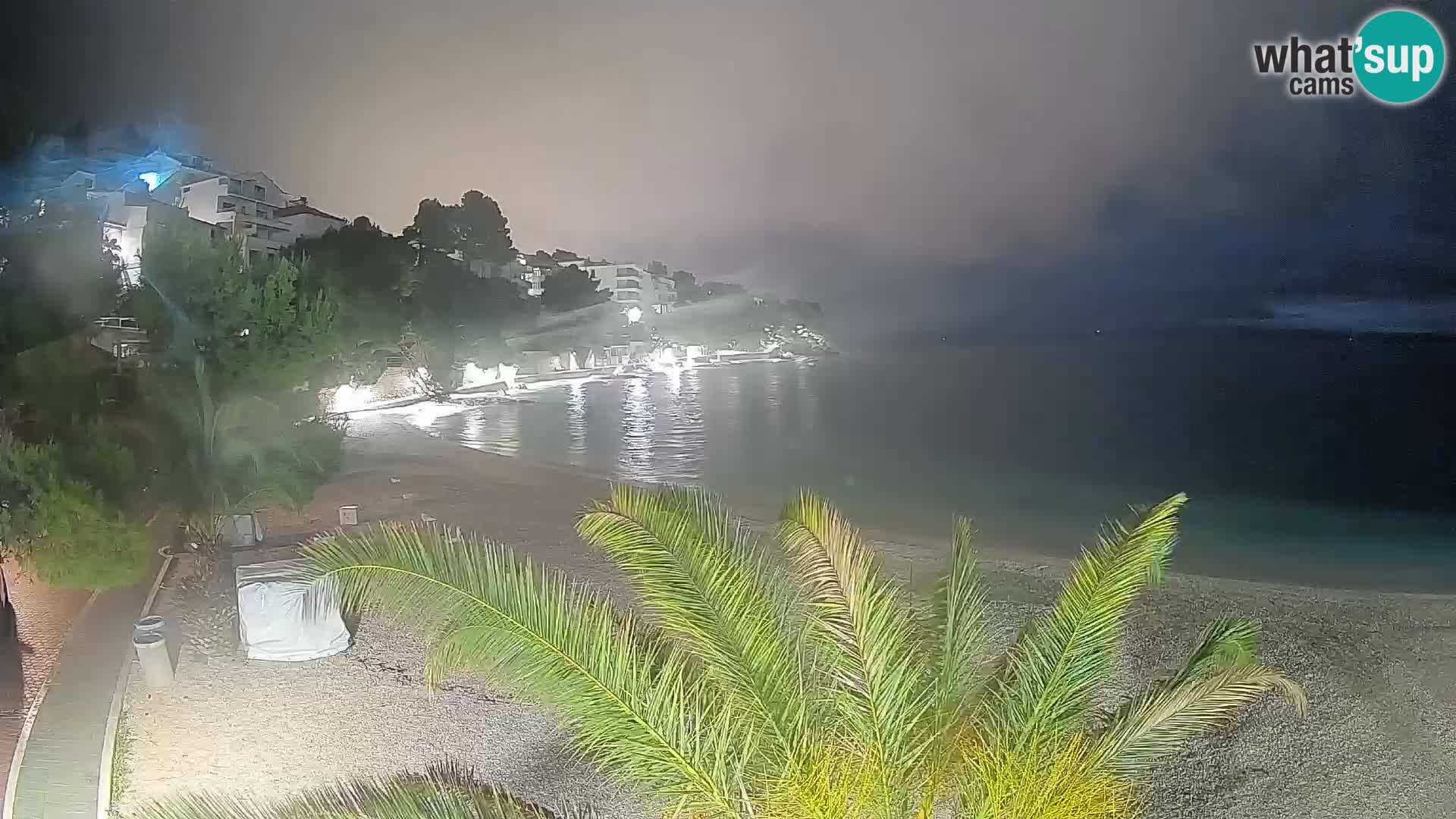 Webcam Playa Lučica Brela – Vista en directo de la costa adriática