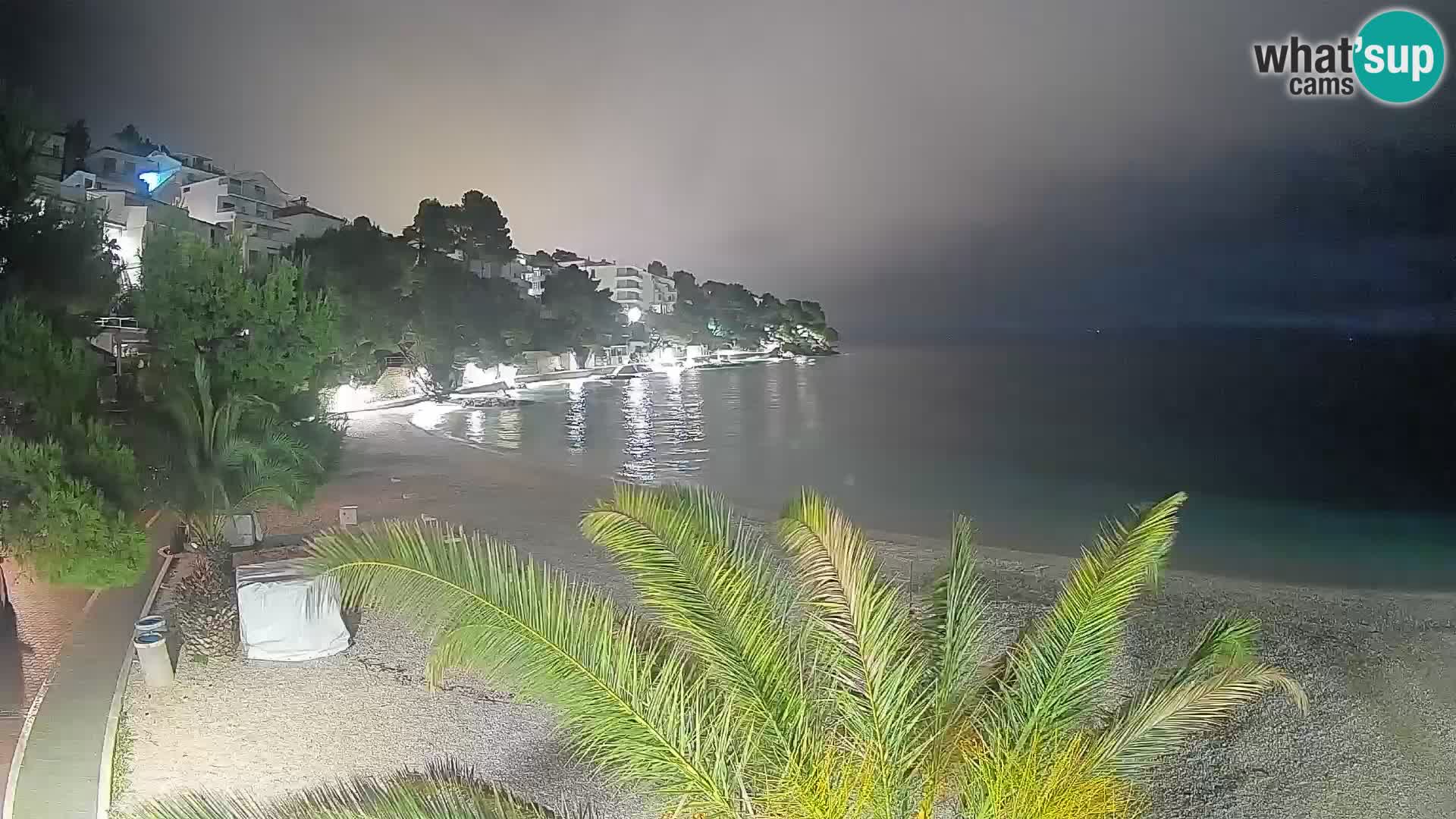 Webcam Playa Lučica Brela – Vista en directo de la costa adriática