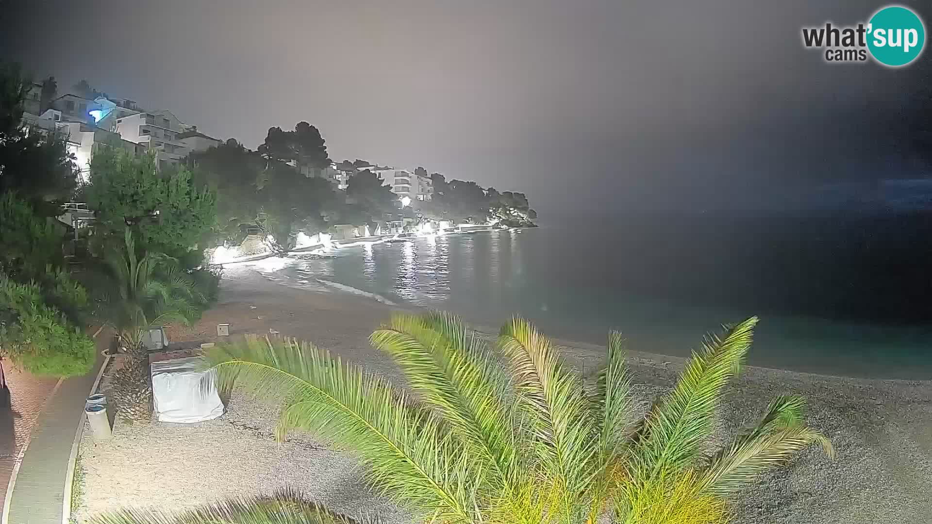 Webcam Lučica Beach Brela – Live View from the Adriatic Coast