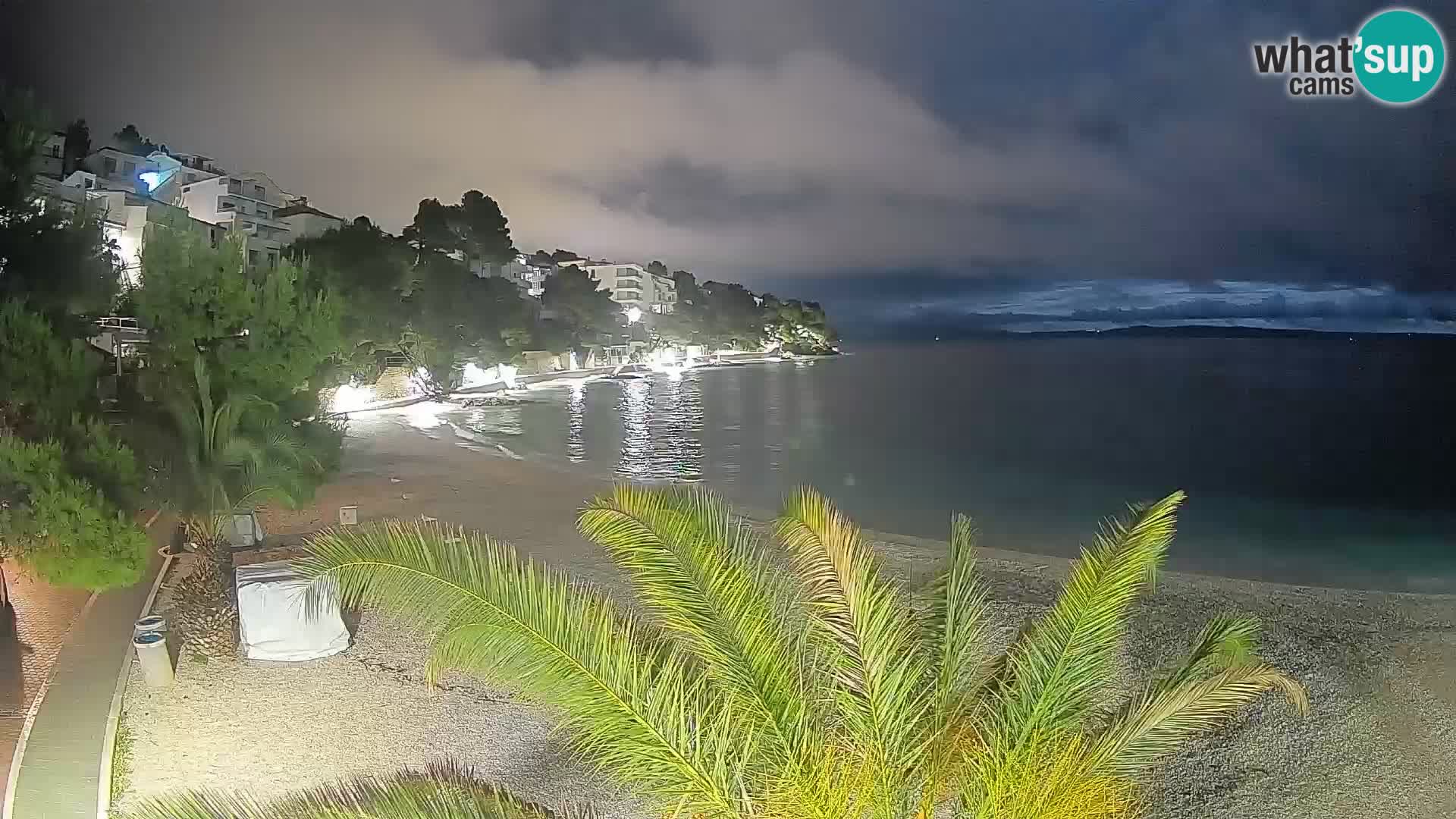 Webcam Playa Lučica Brela – Vista en directo de la costa adriática