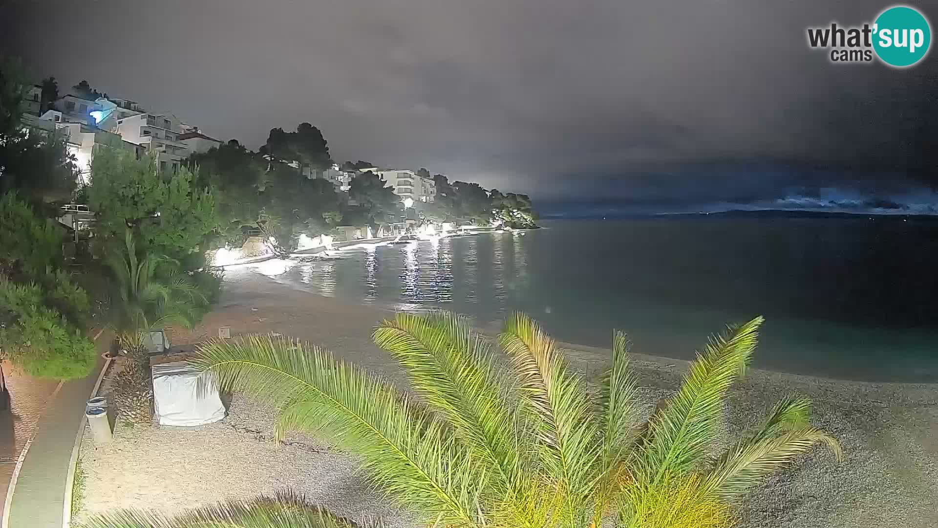 Webcam Playa Lučica Brela – Vista en directo de la costa adriática