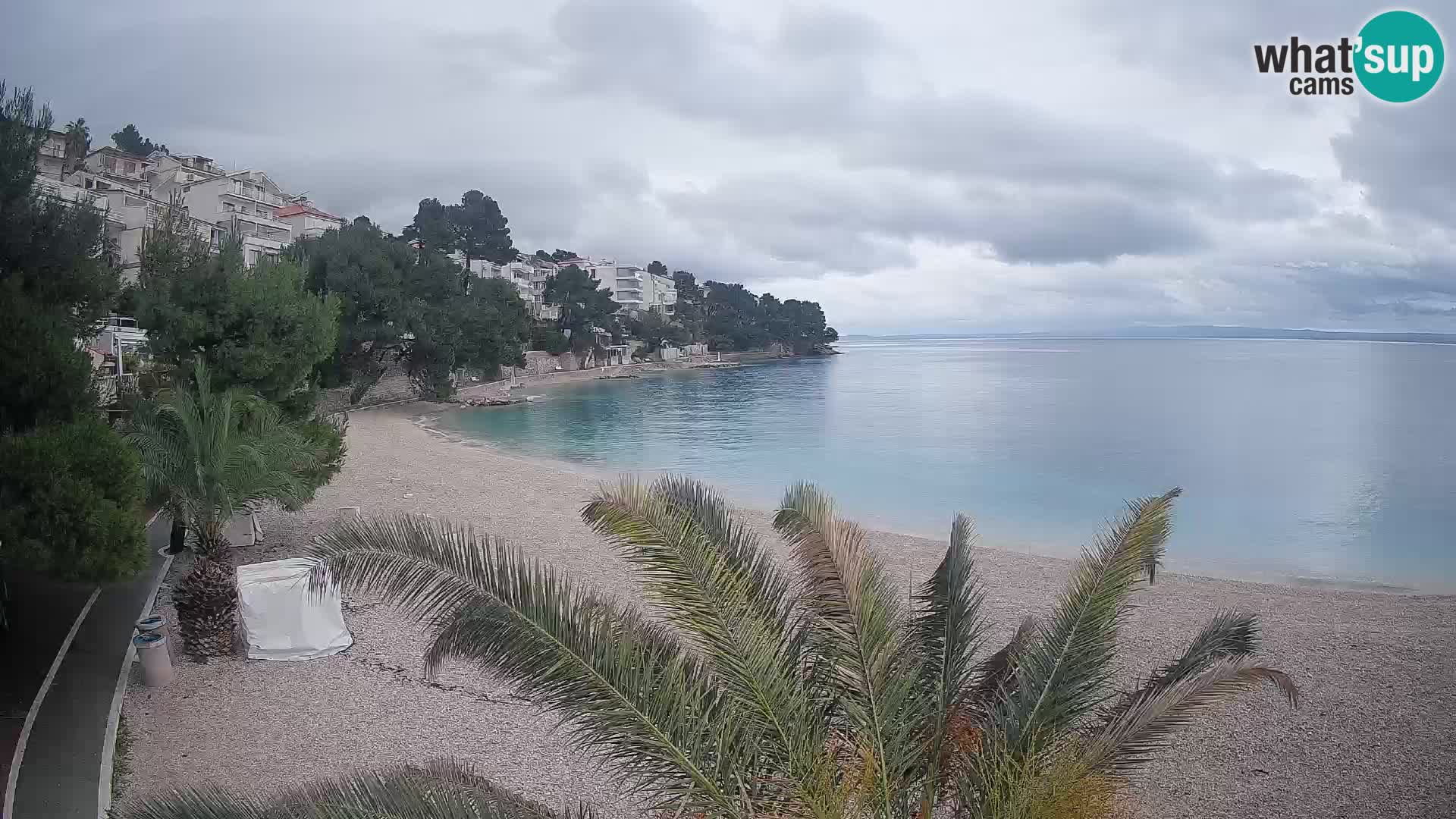 Webcam Lučica Beach Brela – Live View from the Adriatic Coast