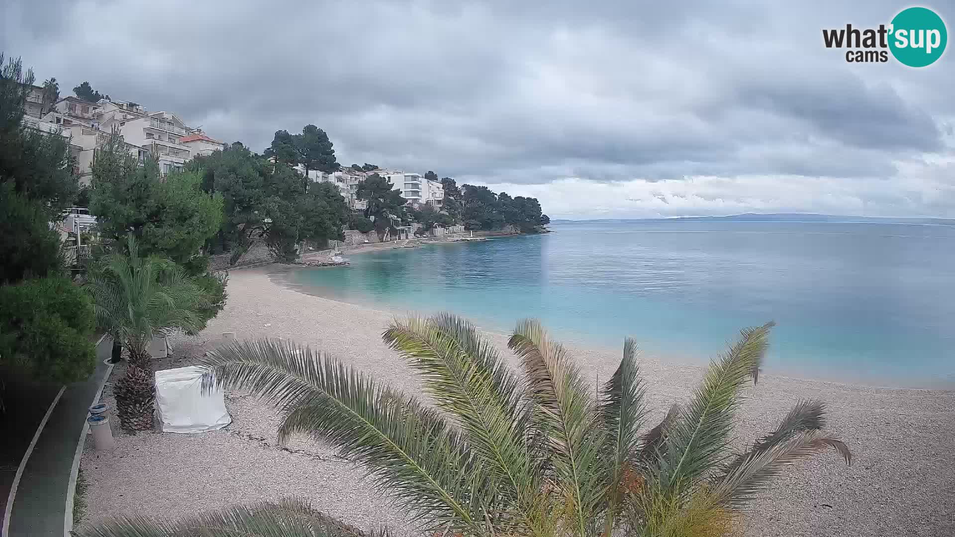 Webcam Lučica Beach Brela – Live View from the Adriatic Coast