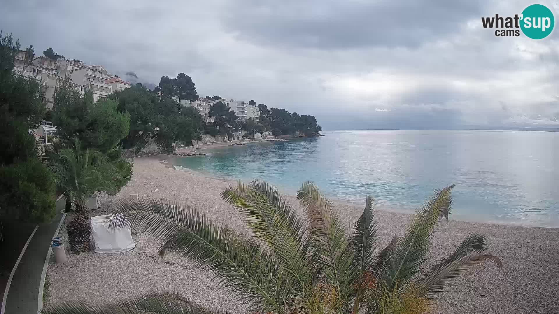 Webcam Lučica Beach Brela – Live View from the Adriatic Coast