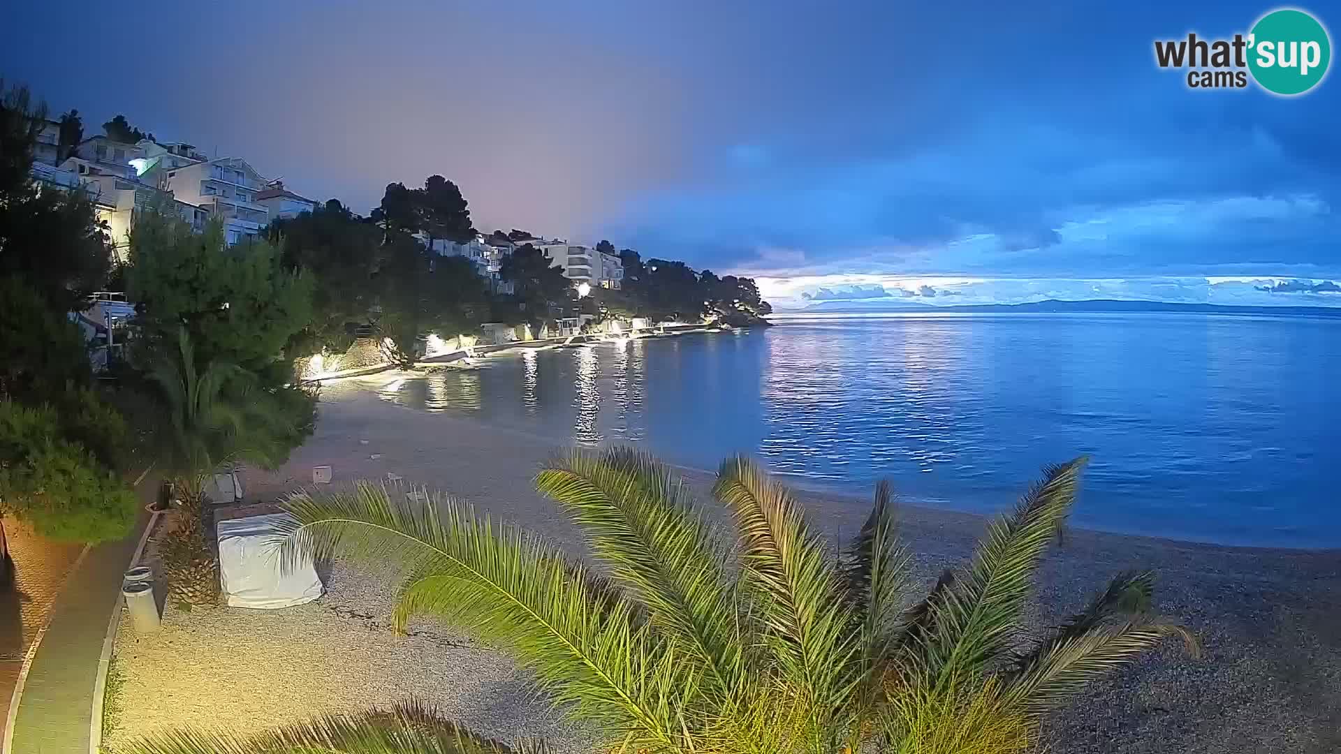 Webcam Lučica Beach Brela – Live View from the Adriatic Coast