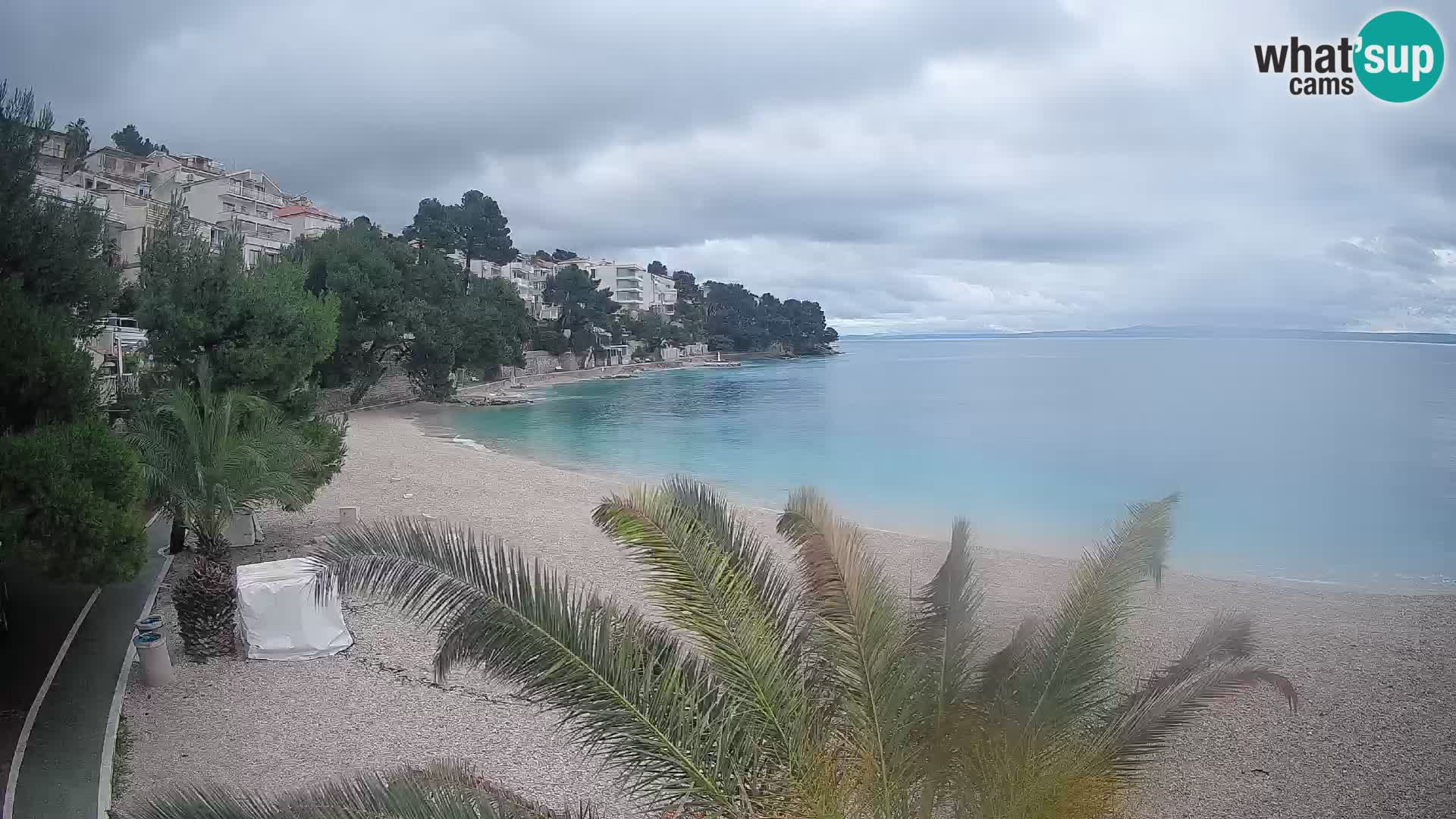 Webcam Lučica Beach Brela – Live View from the Adriatic Coast