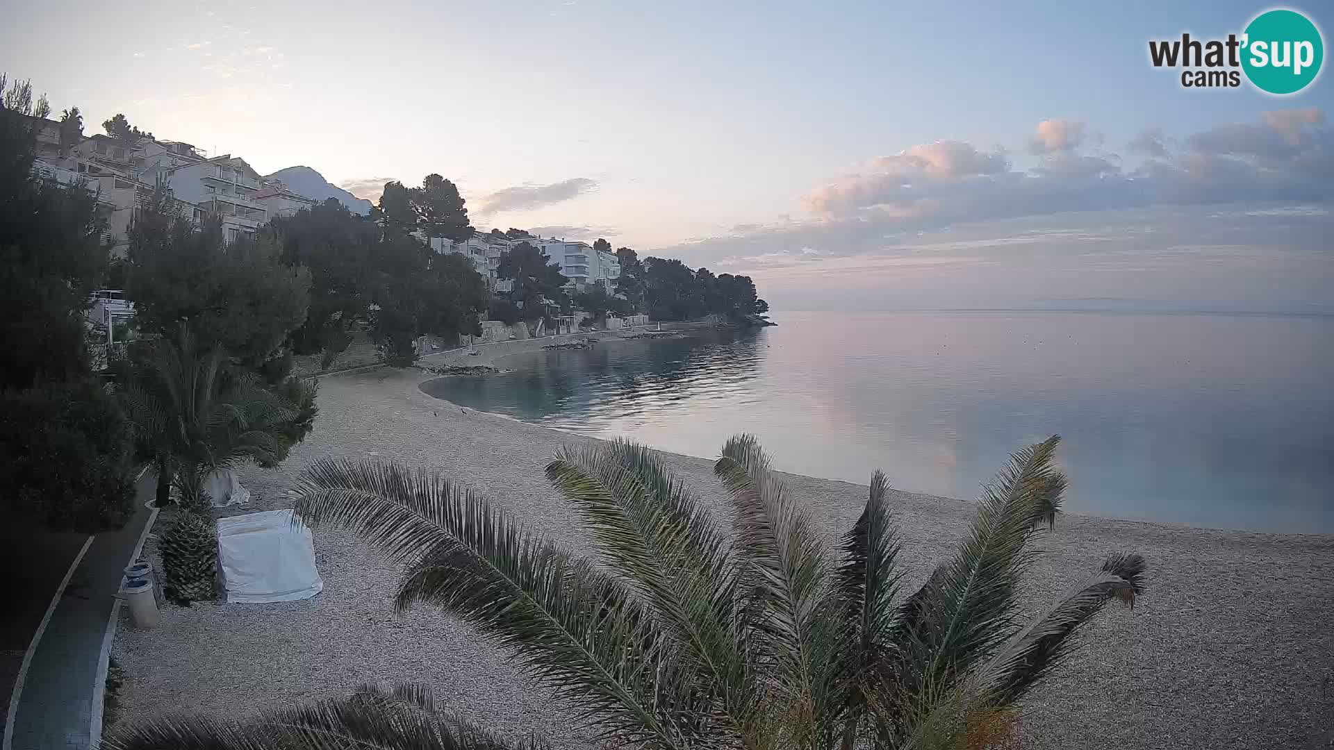 Webcam Lučica Beach Brela – Live View from the Adriatic Coast