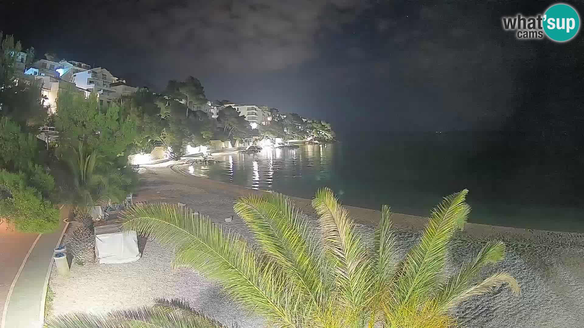 Webcam Lučica Beach Brela – Live View from the Adriatic Coast