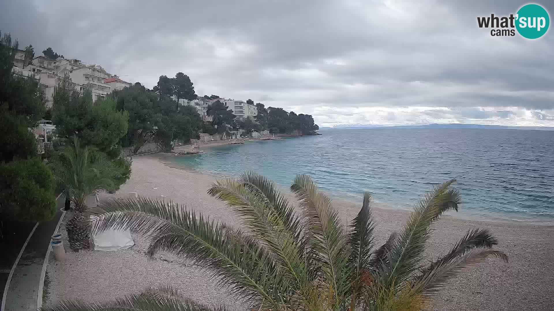 Webcam Lučica Beach Brela – Live View from the Adriatic Coast
