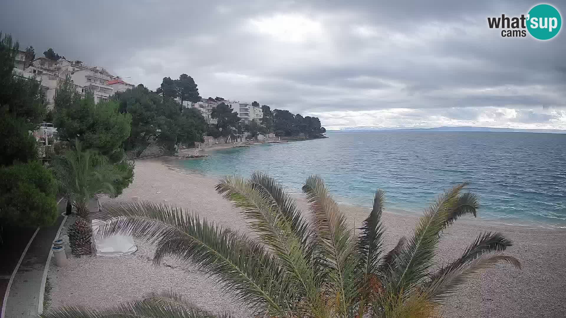 Webcam Lučica Beach Brela – Live View from the Adriatic Coast