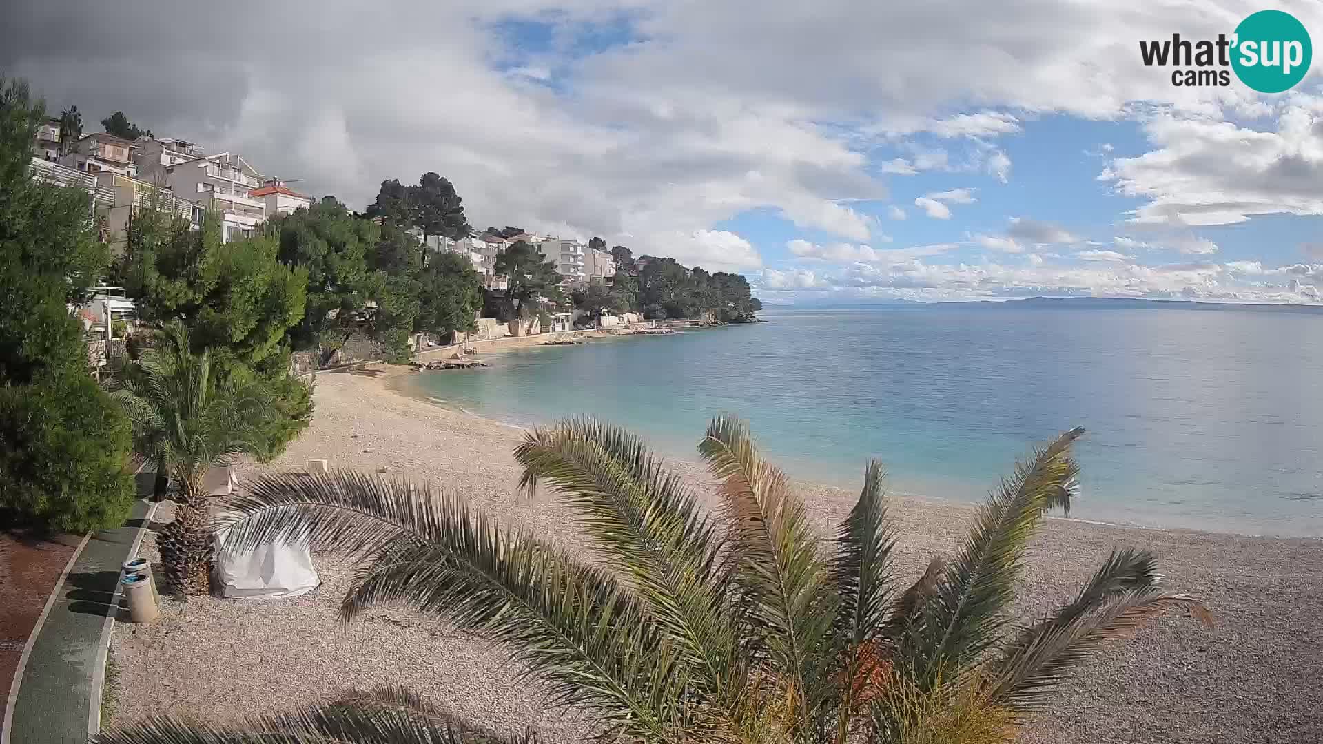 Webcam Lučica Beach Brela – Live View from the Adriatic Coast
