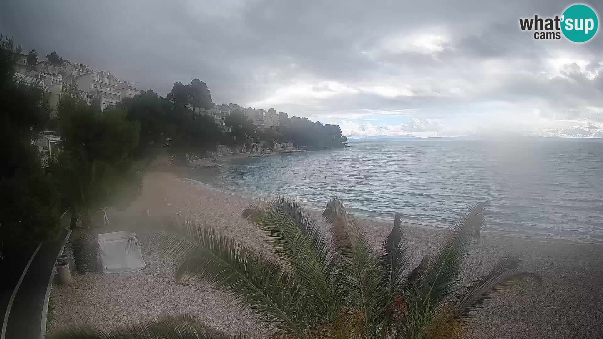 Webcam Spiaggia Lučica Brela – Vista live sulla costa adriatica