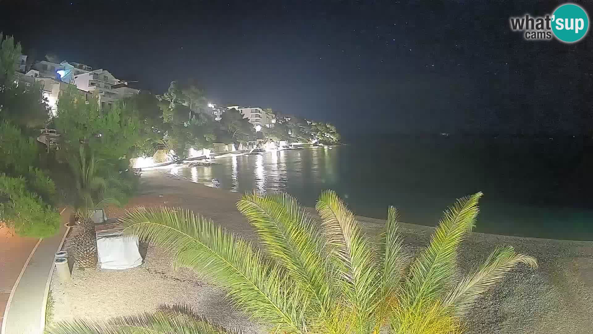 Webcam Lučica Beach Brela – Live View from the Adriatic Coast