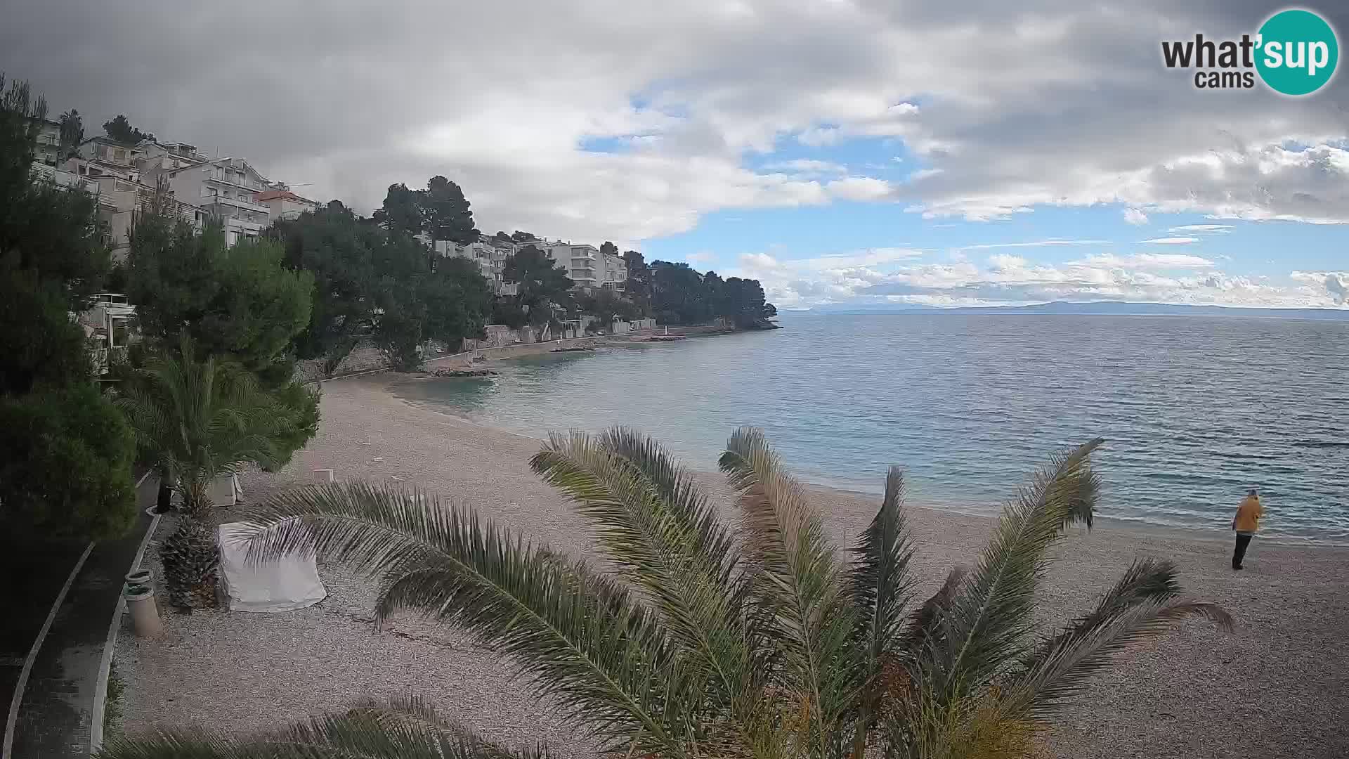 Webcam Lučica Beach Brela – Live View from the Adriatic Coast