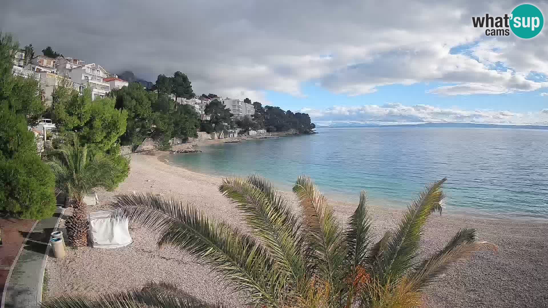 Webcam Lučica Beach Brela – Live View from the Adriatic Coast