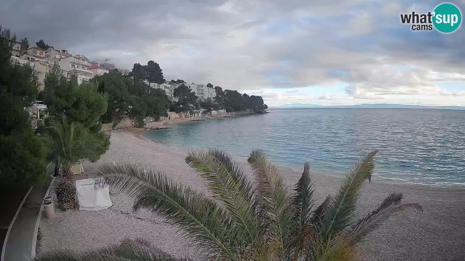 Webcam Lučica Beach Brela – Live View from the Adriatic Coast