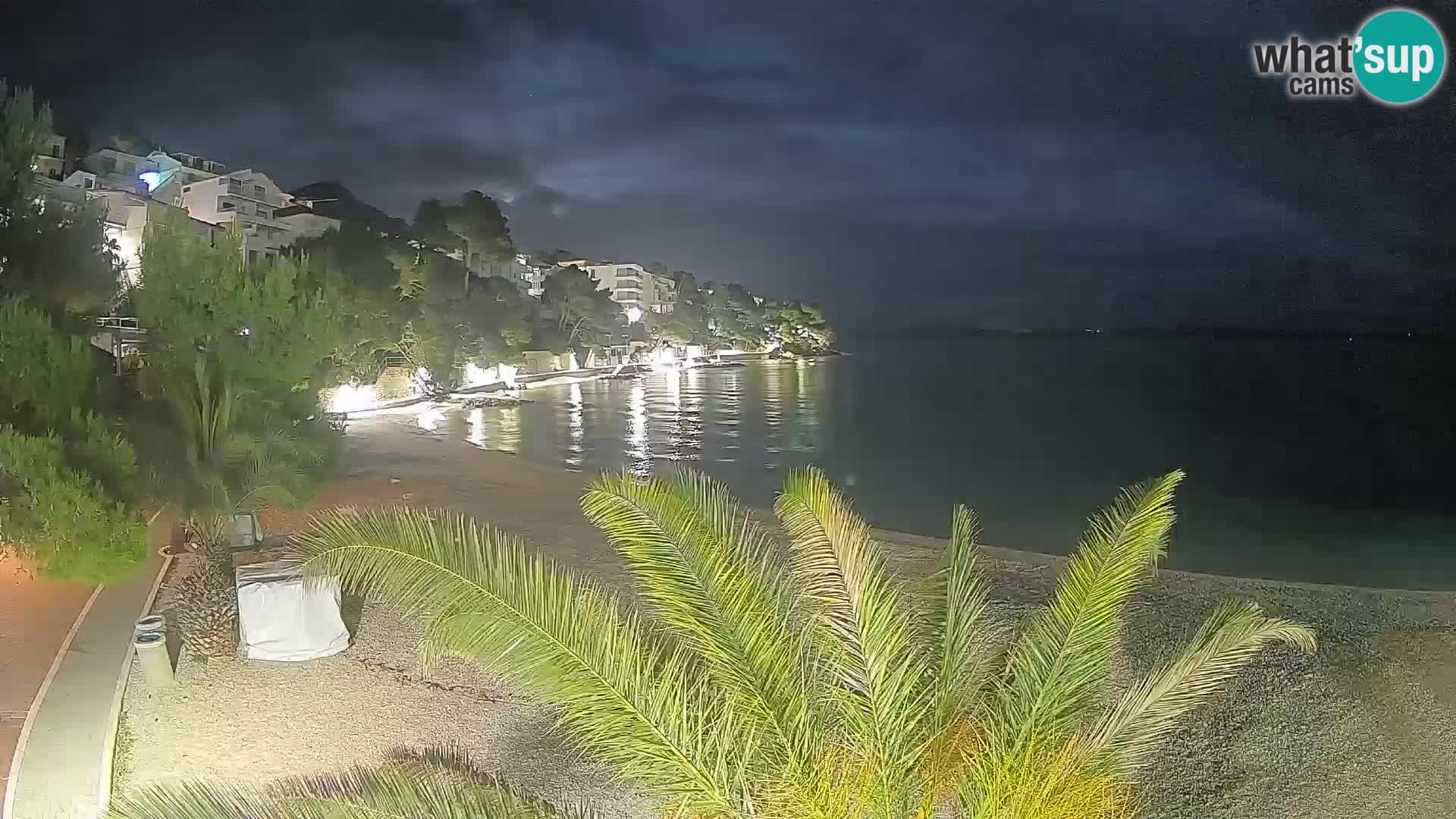 Webcam Playa Lučica Brela – Vista en directo de la costa adriática