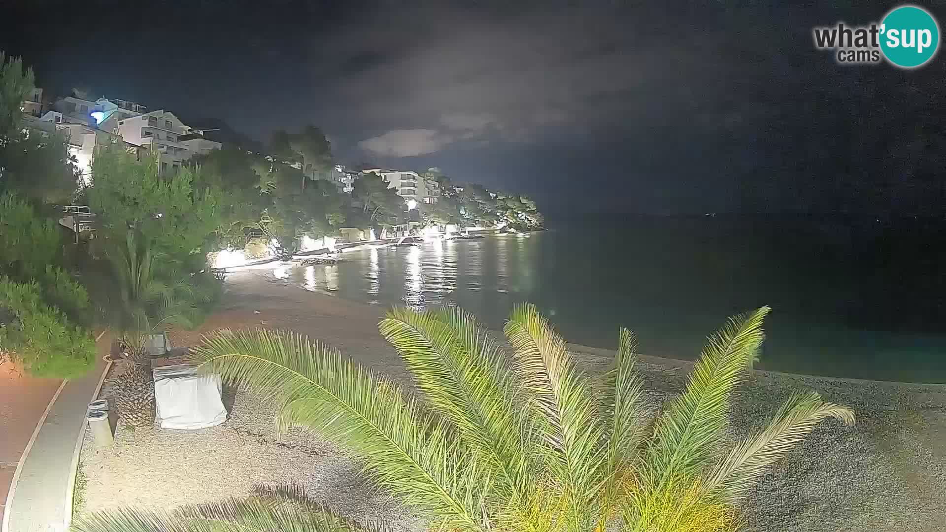 Webcam Lučica Beach Brela – Live View from the Adriatic Coast