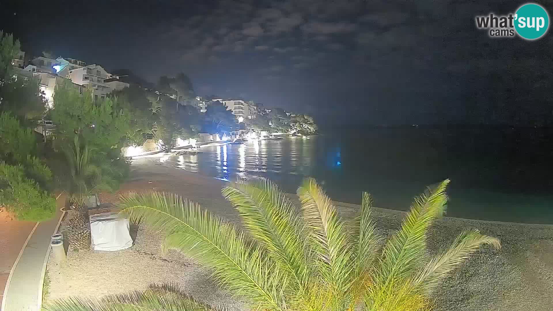 Webcam Playa Lučica Brela – Vista en directo de la costa adriática