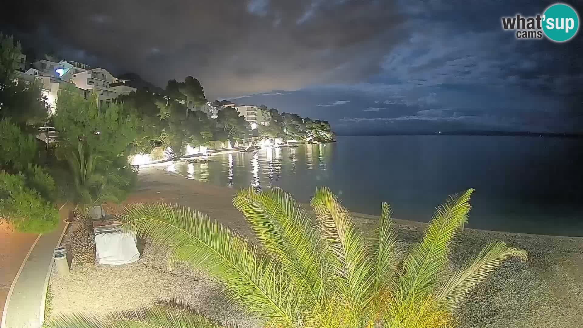 Webcam Lučica Beach Brela – Live View from the Adriatic Coast