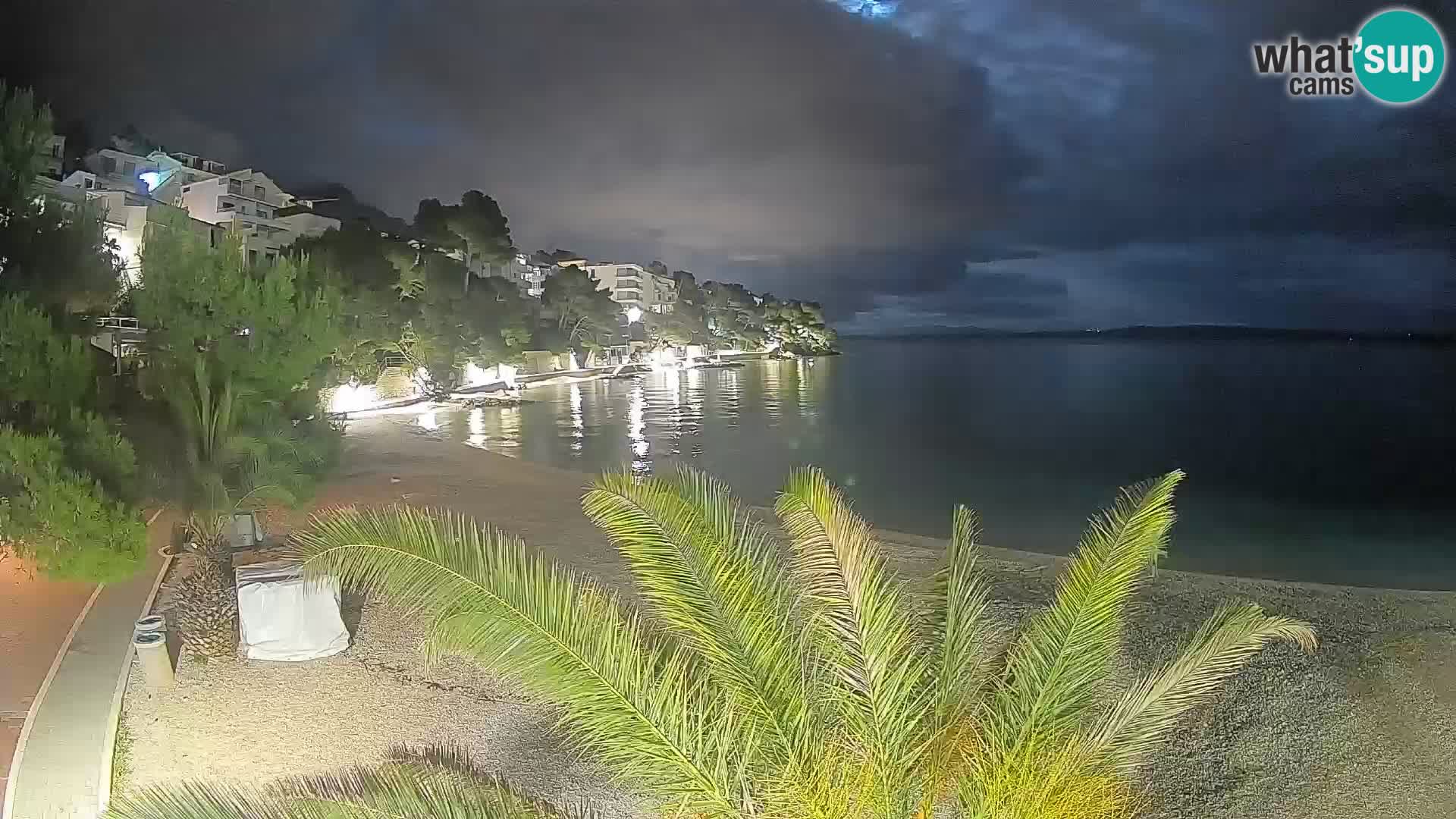 Webcam Lučica Beach Brela – Live View from the Adriatic Coast