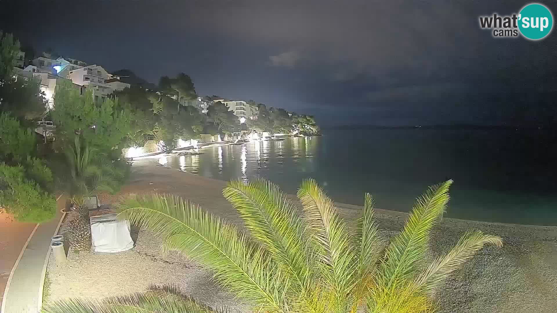 Webcam Lučica Beach Brela – Live View from the Adriatic Coast
