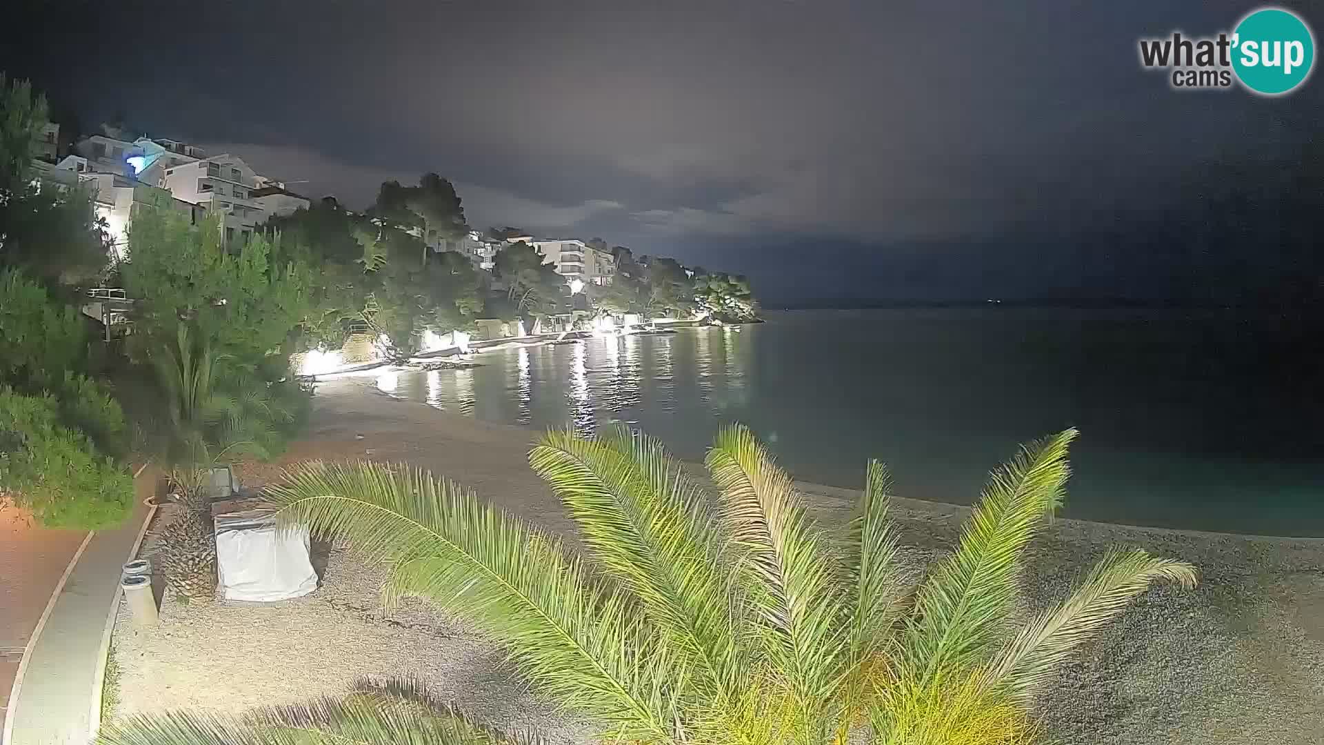 Webcam Lučica Beach Brela – Live View from the Adriatic Coast