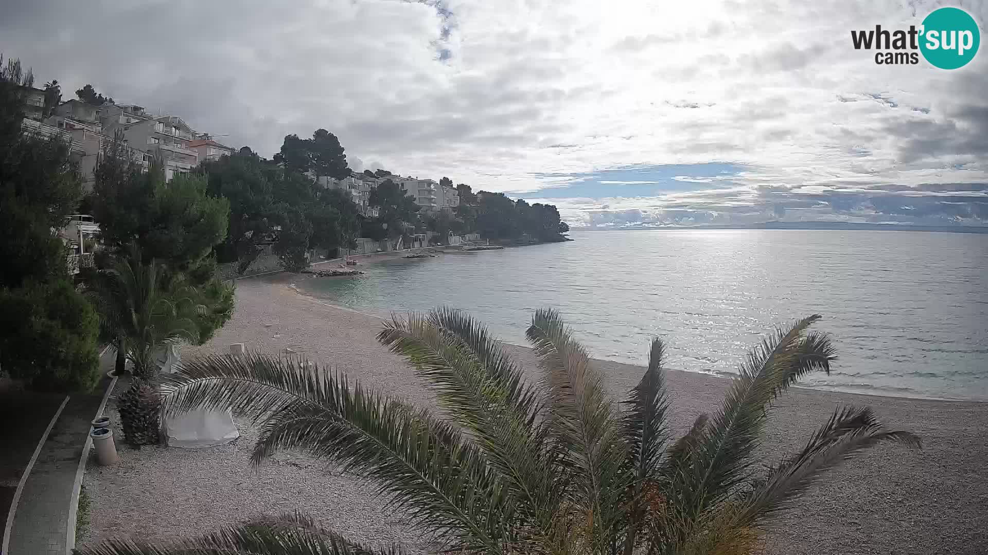 Webcam Spiaggia Lučica Brela – Vista live sulla costa adriatica