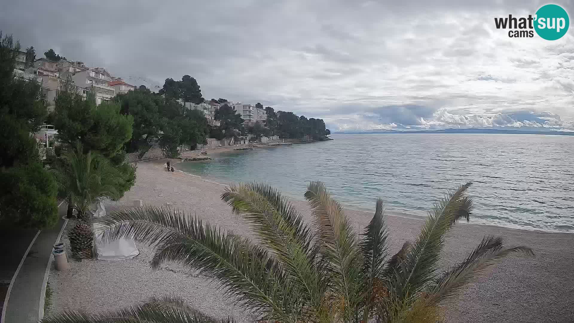 Webcam Playa Lučica Brela – Vista en directo de la costa adriática