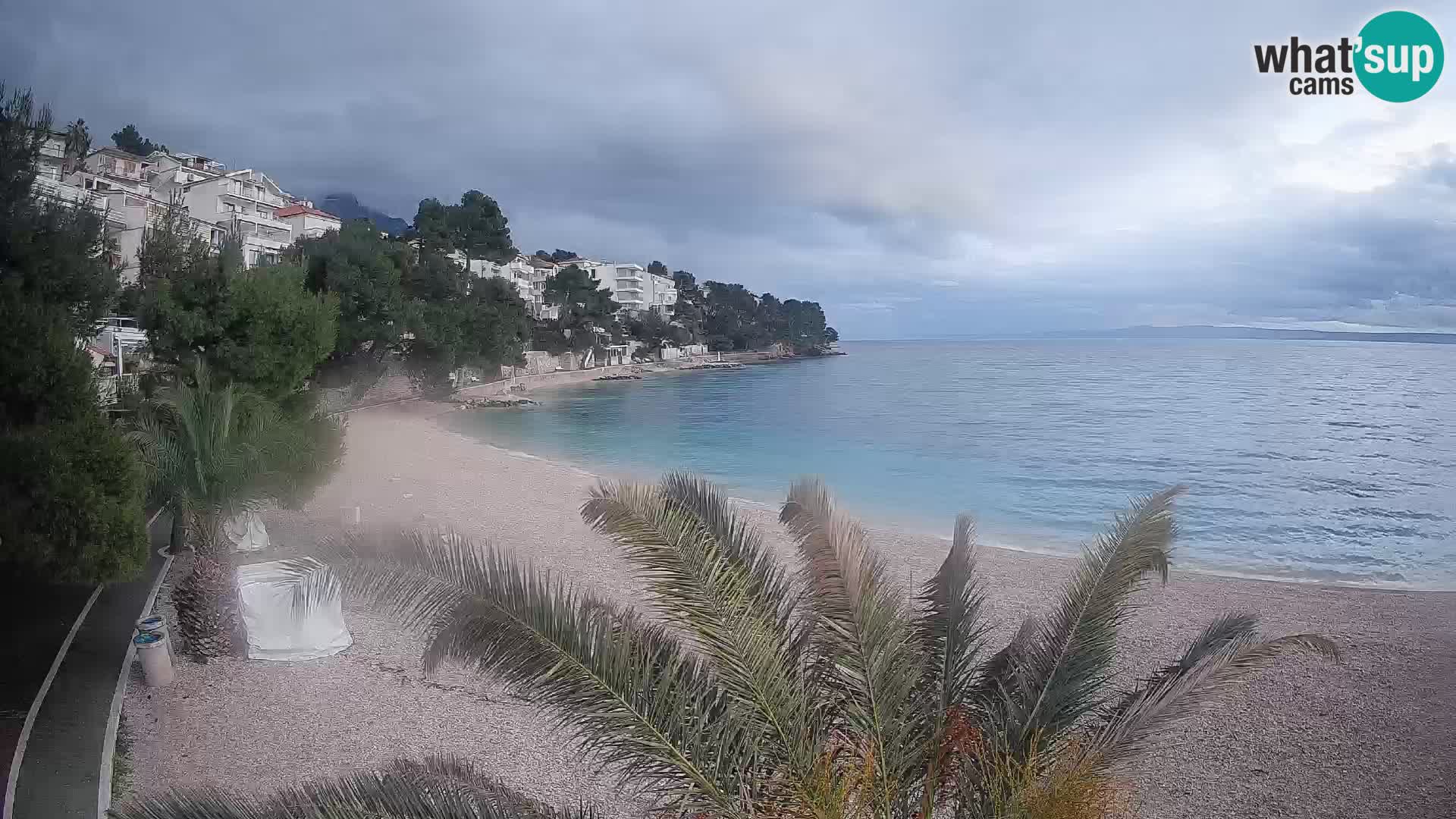 Webcam Lučica Beach Brela – Live View from the Adriatic Coast