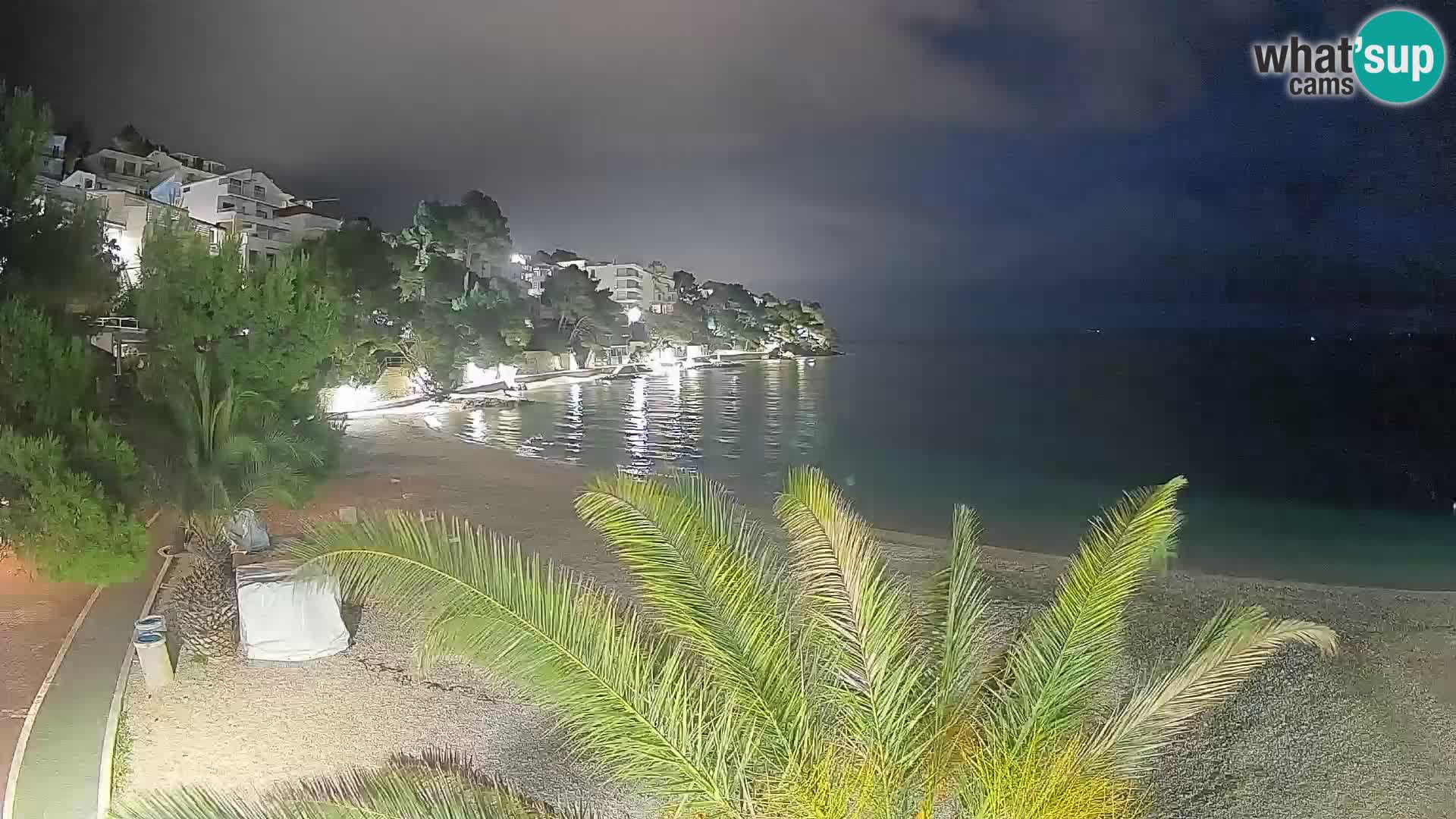 Webcam Lučica Beach Brela – Live View from the Adriatic Coast